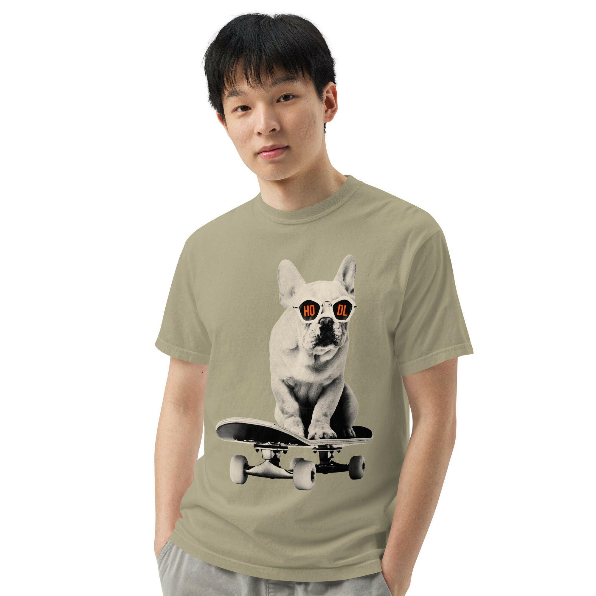 HODL DOG - Frenchie / Bitcoin T-Shirt - SVRN_T - The Orange Habit