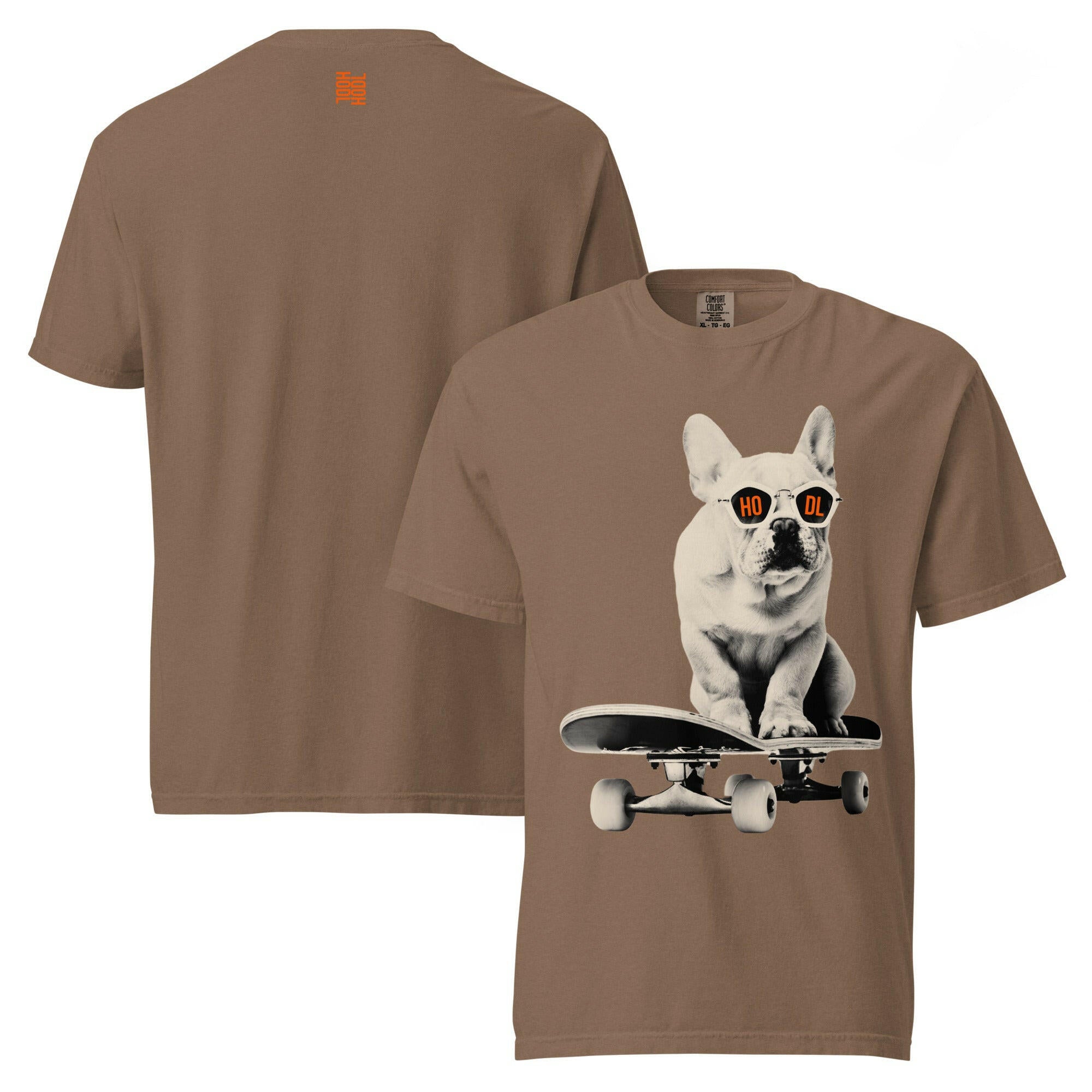 HODL DOG - Frenchie / Bitcoin T-Shirt - SVRN_T - The Orange Habit