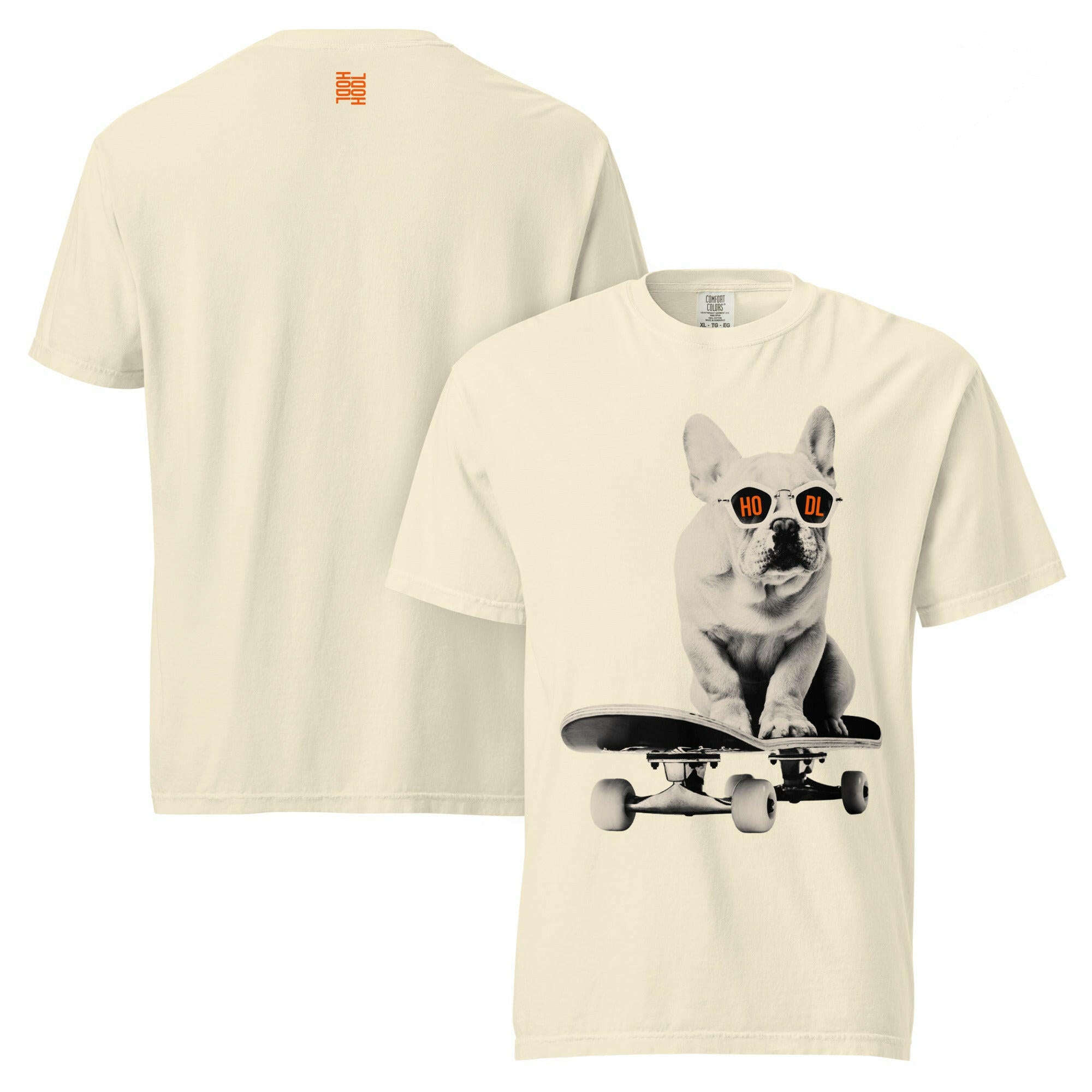HODL DOG - Frenchie / Bitcoin T-Shirt - SVRN_T - The Orange Habit