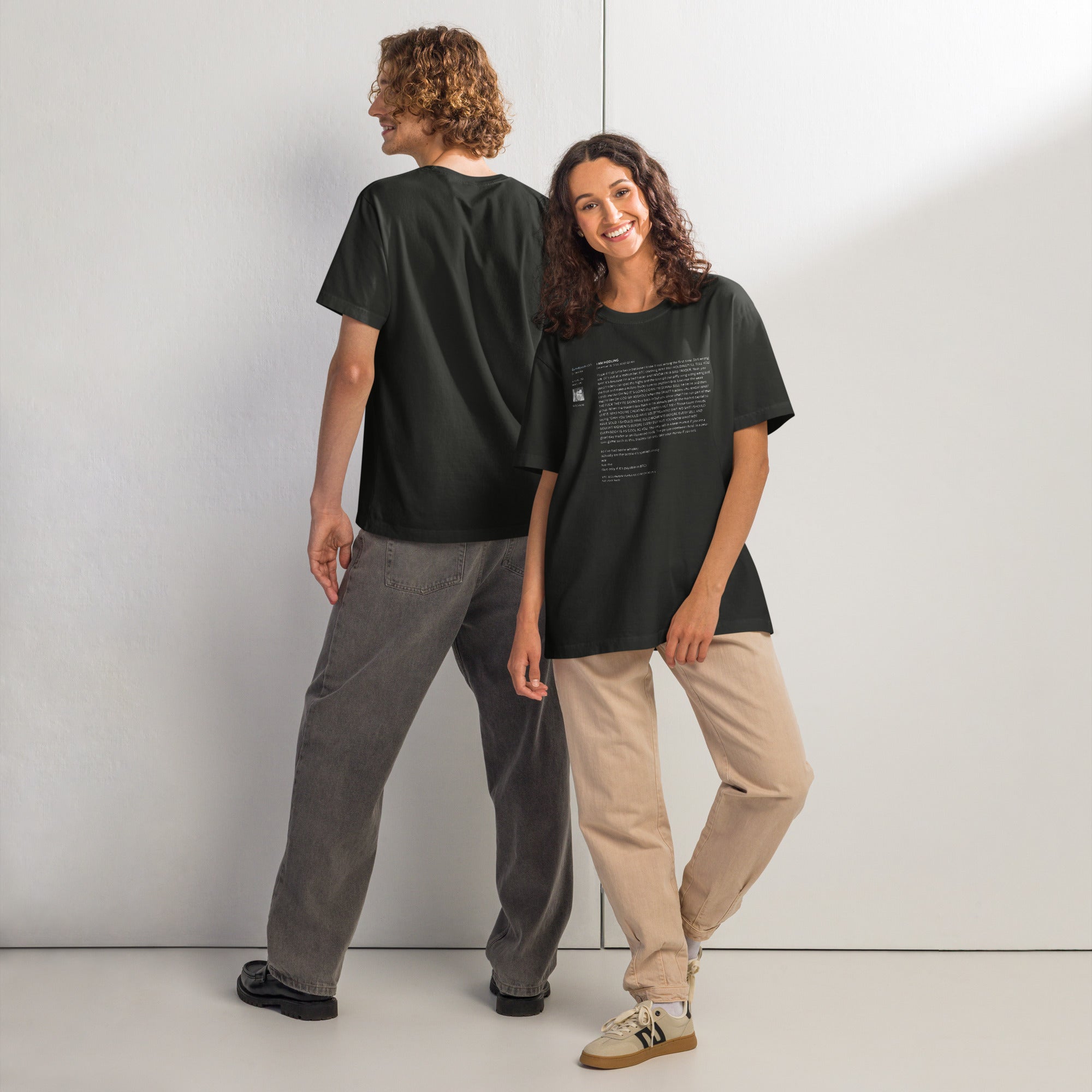 I'm Hodling / Oversized Bitcoin T-Shirt - SVRN_T - The Orange Habit