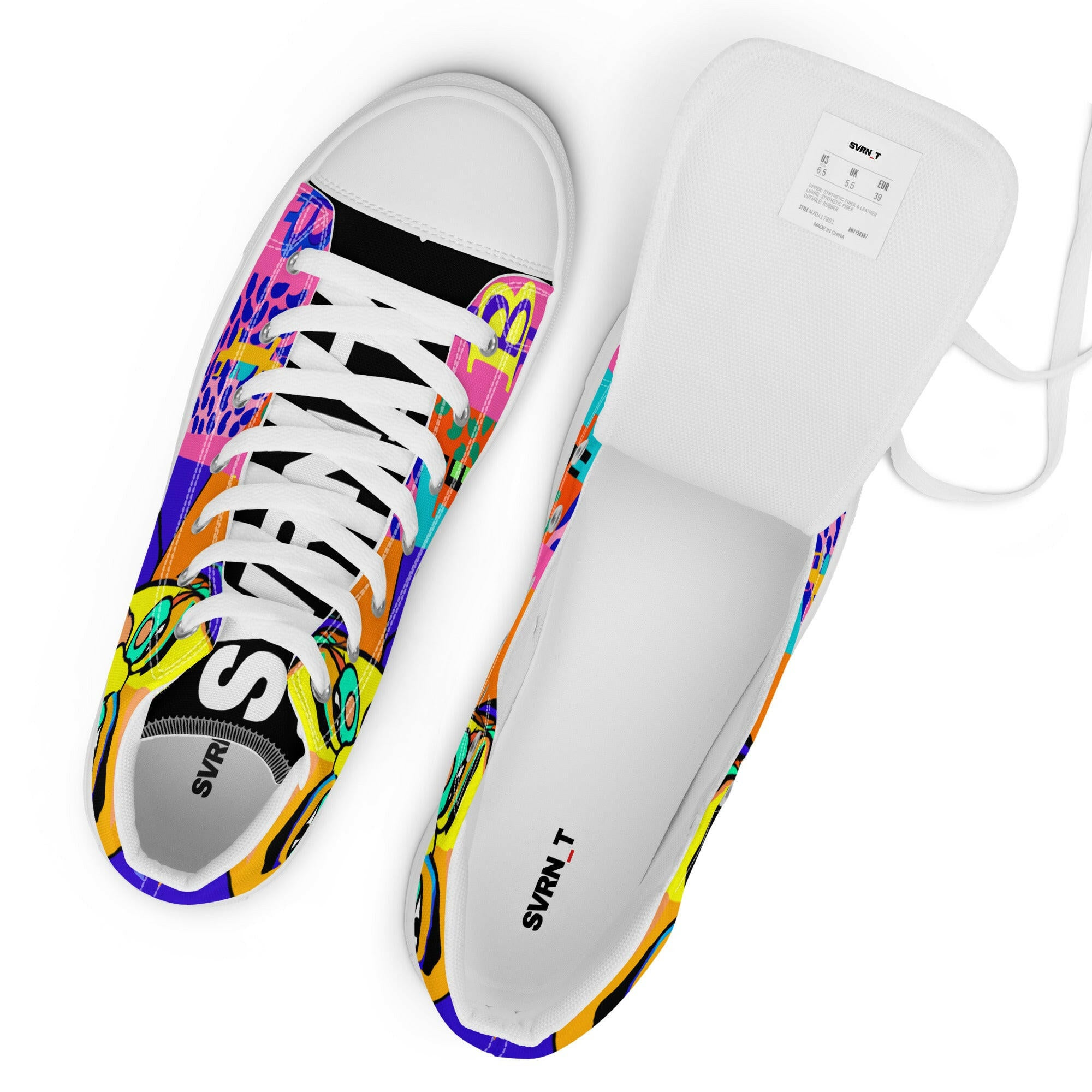 SATOSHI MATISSE / Womens Bitcoin High Tops - SVRN_T Woman - The Orange Habit