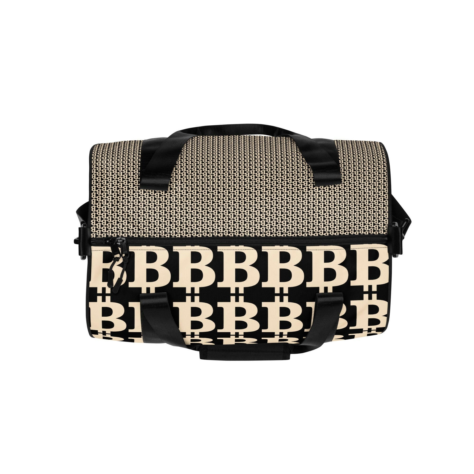 THE B - POW / Bitcoin Gym Bag - Nikki Nakamoto Bags - The Orange Habit