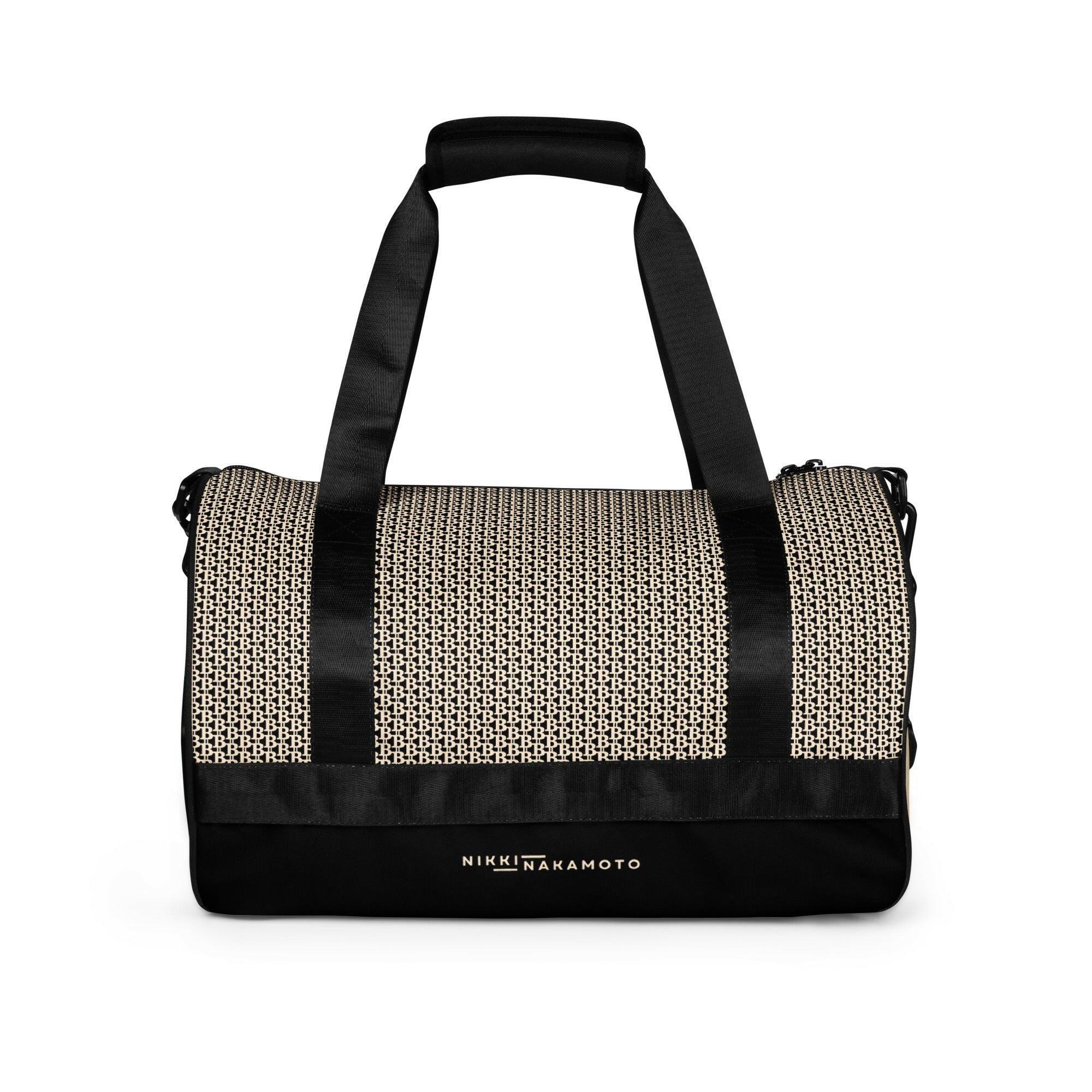 THE B - POW / Bitcoin Gym Bag - Nikki Nakamoto Bags - The Orange Habit
