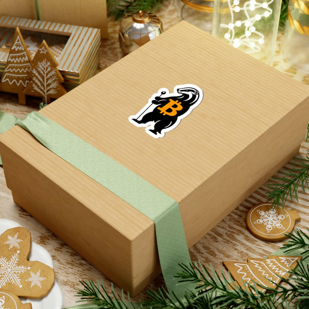 Honey Badger / Bitcoin Stickers - The Orange Habit - The Orange Habit