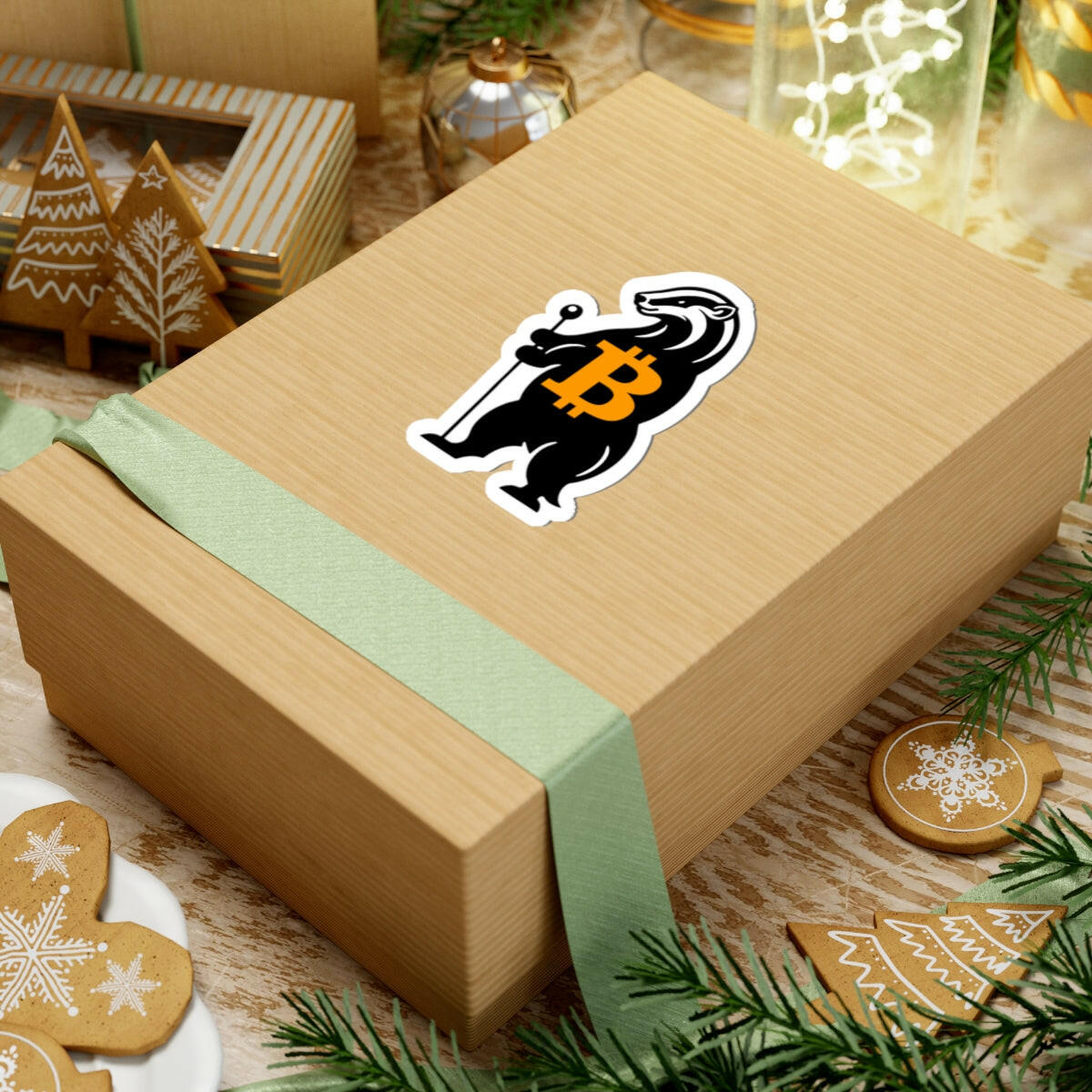 Honey Badger / Bitcoin Stickers - The Orange Habit - The Orange Habit