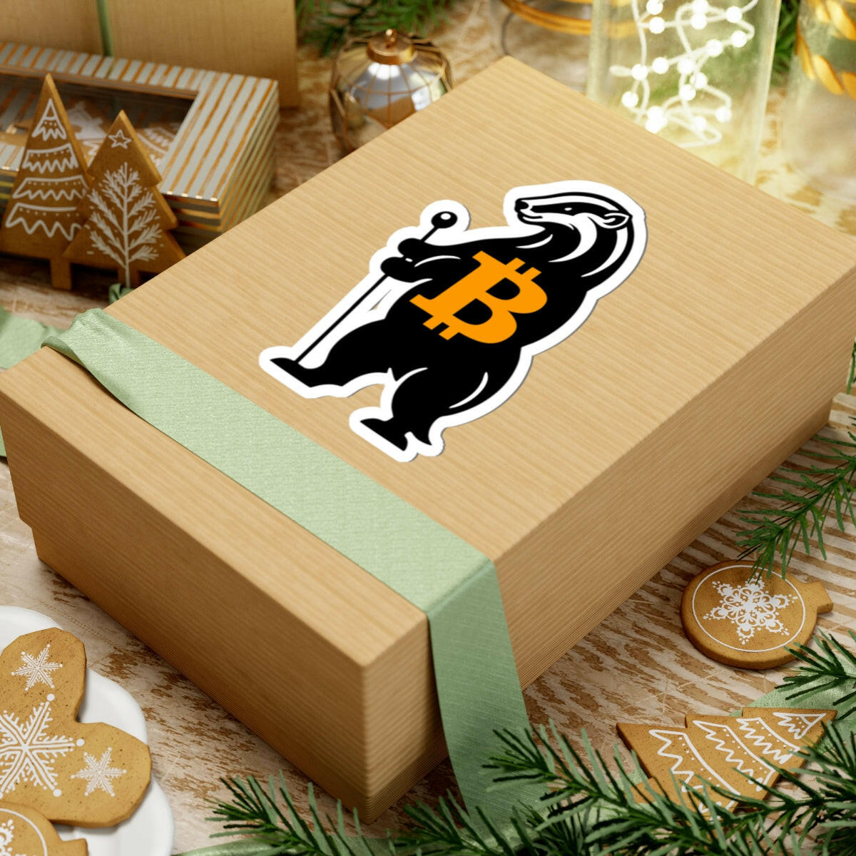 Honey Badger / Bitcoin Stickers - The Orange Habit - The Orange Habit