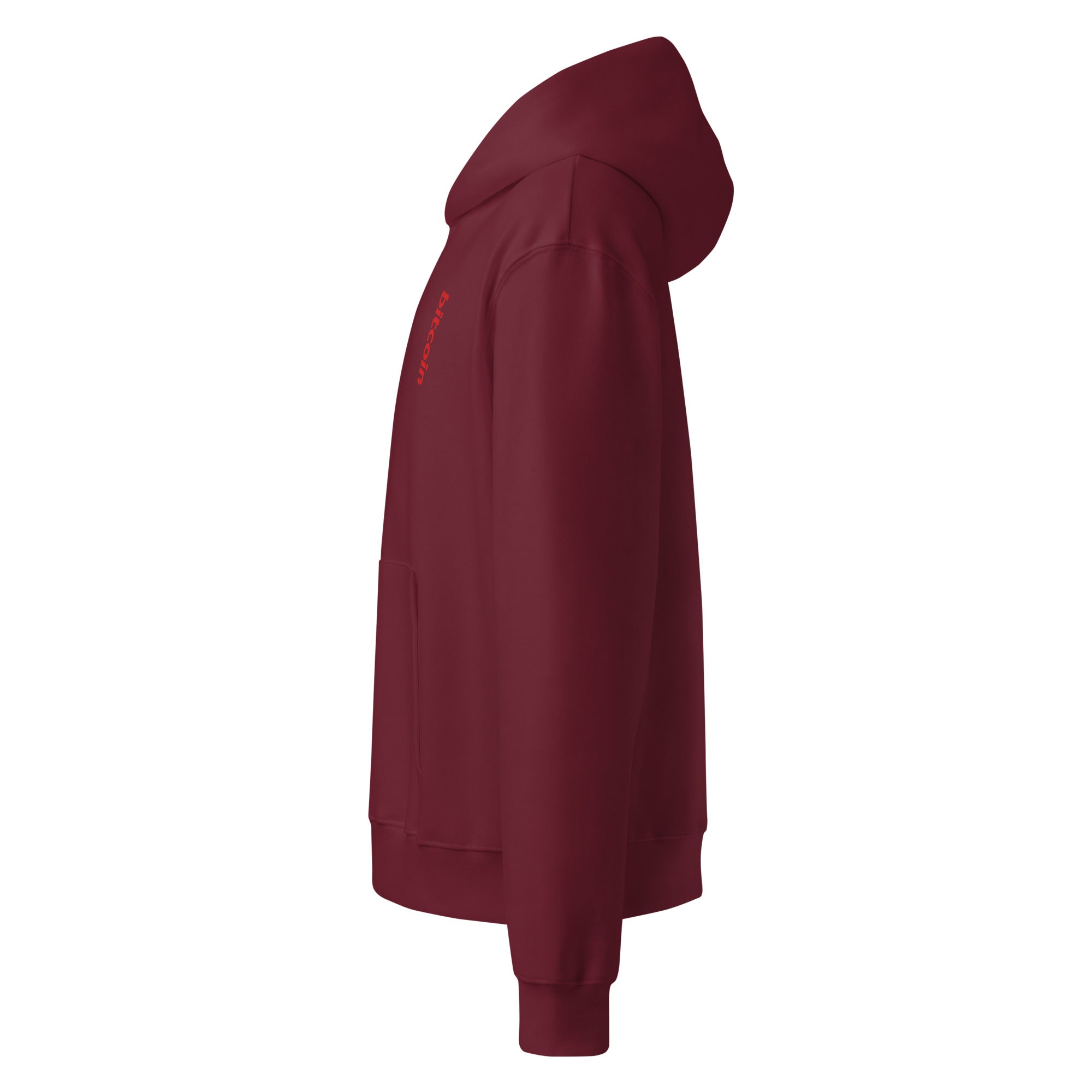 Bitcoin - Red | Oversized Heavyweight Hoodie - The Orange Habit 10