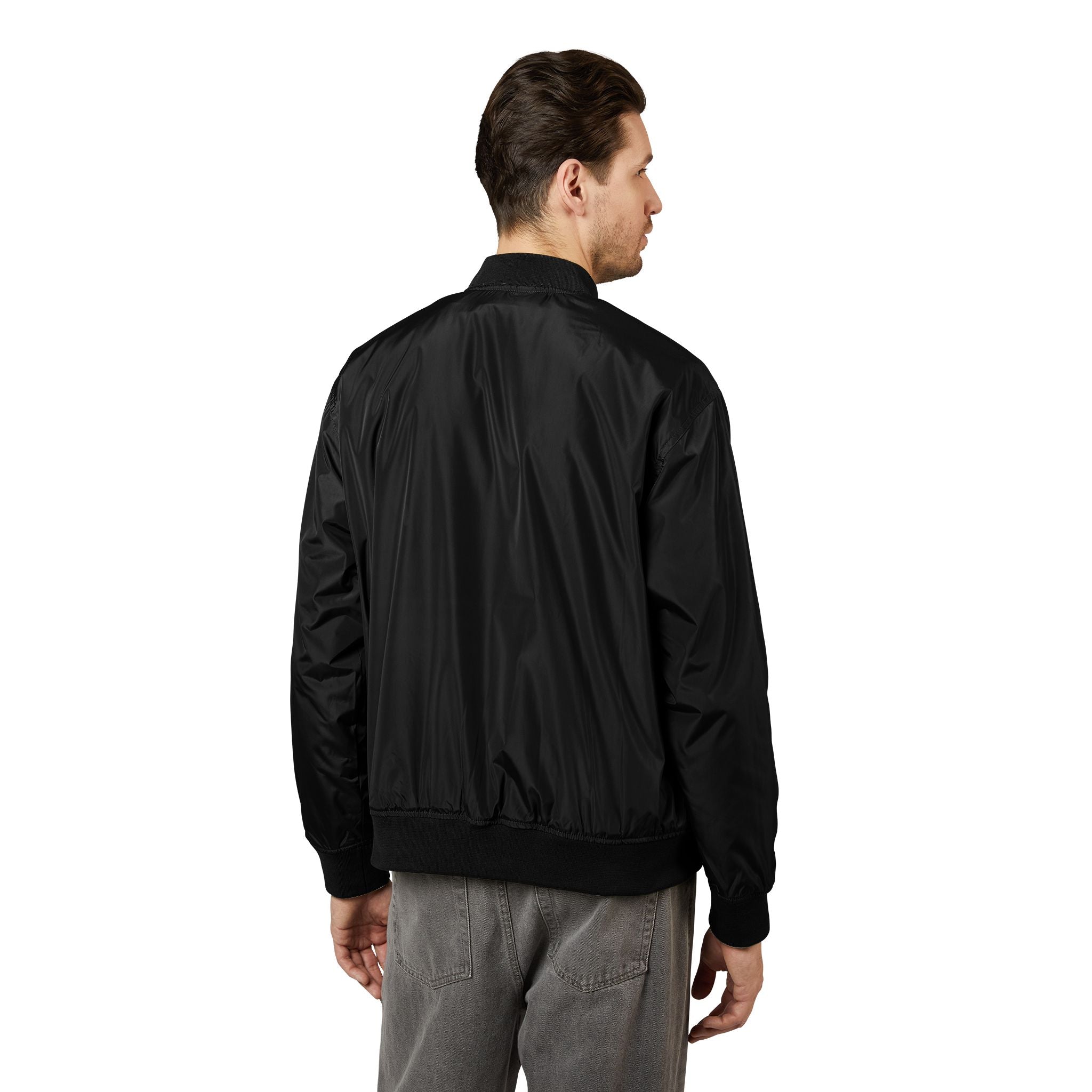 Branded / Embroidered Bomber Jacket - The Orange Habit