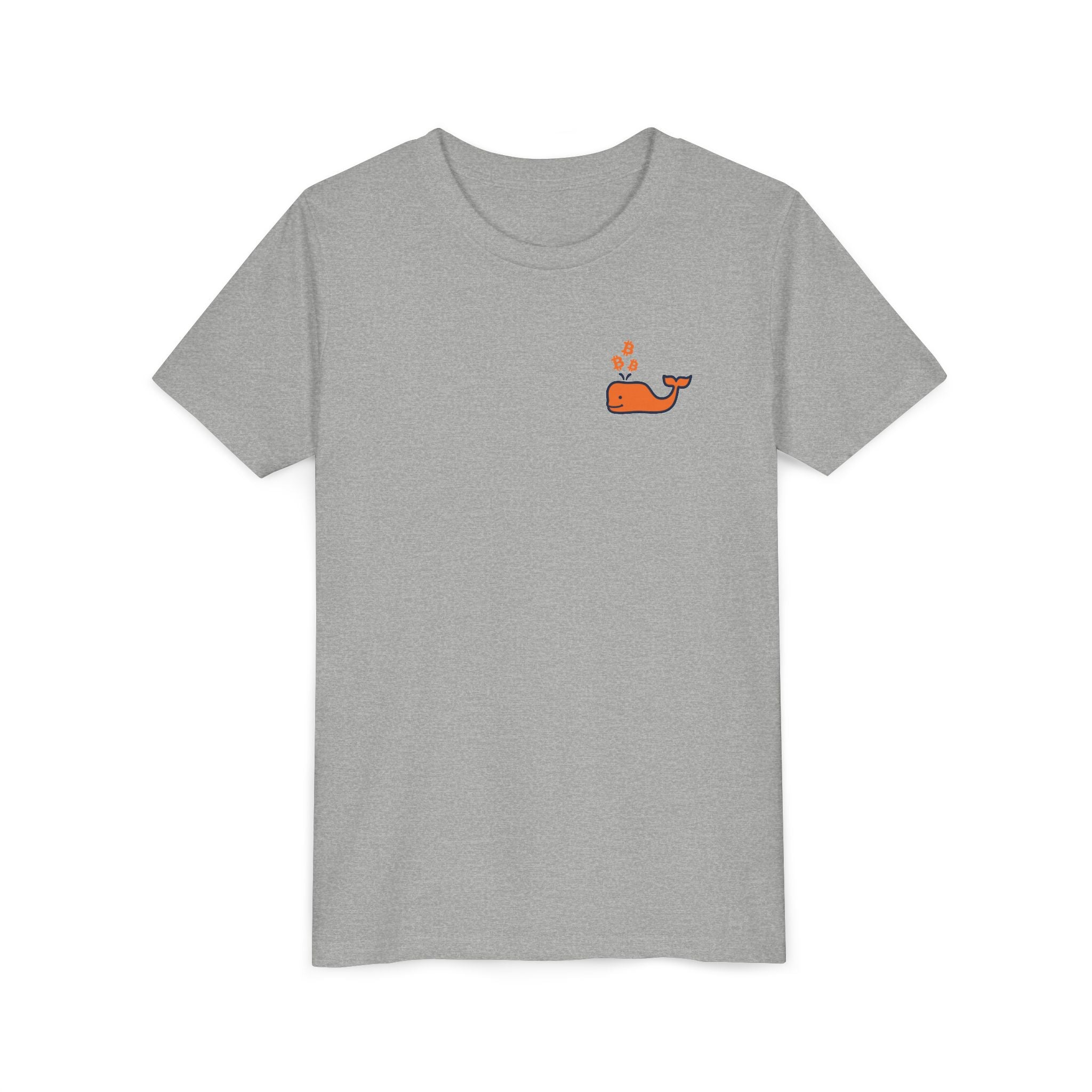 Bitcoin Whale / Orange Kids T-Shirt