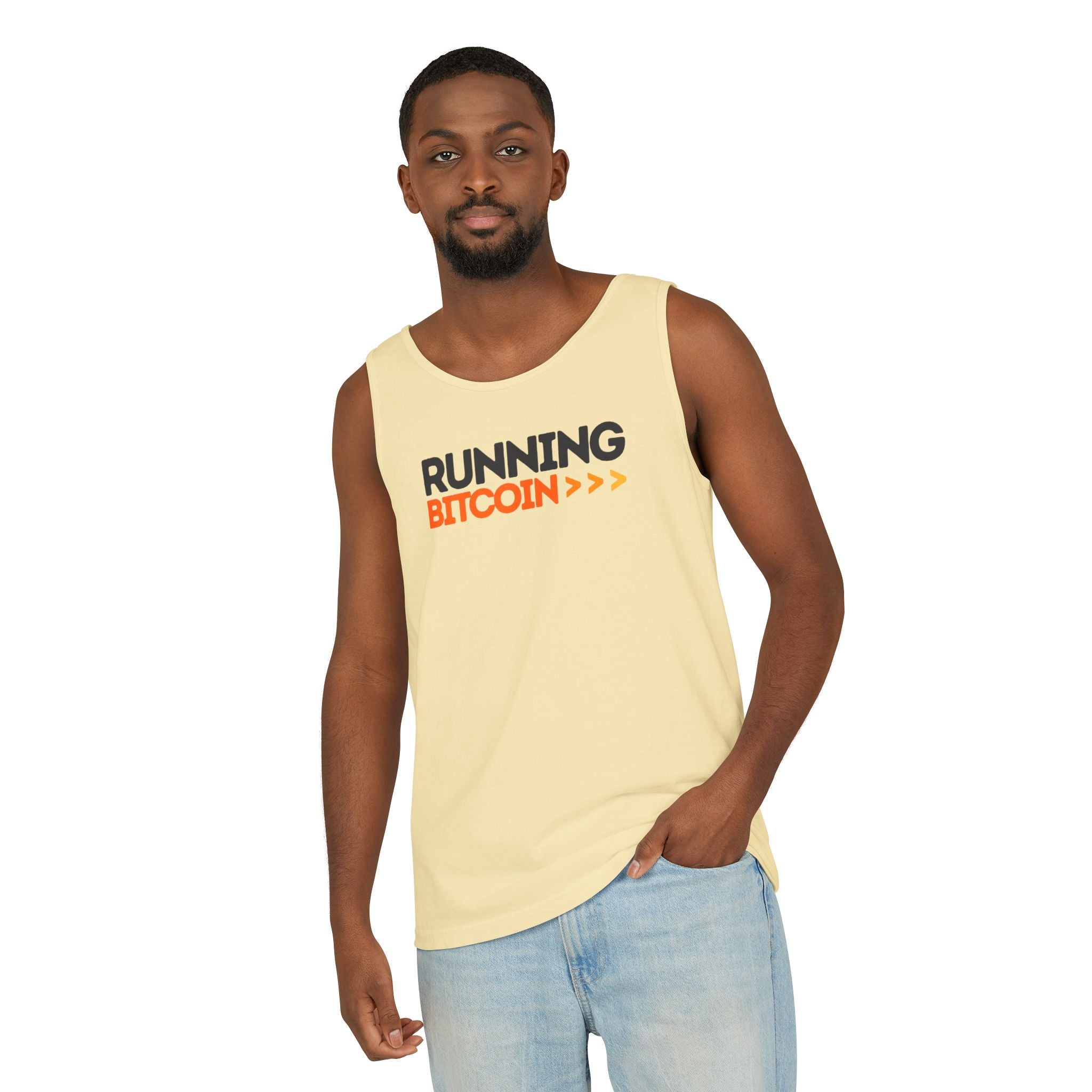 Running Bitcoin / Tank Top - The Orange Habit