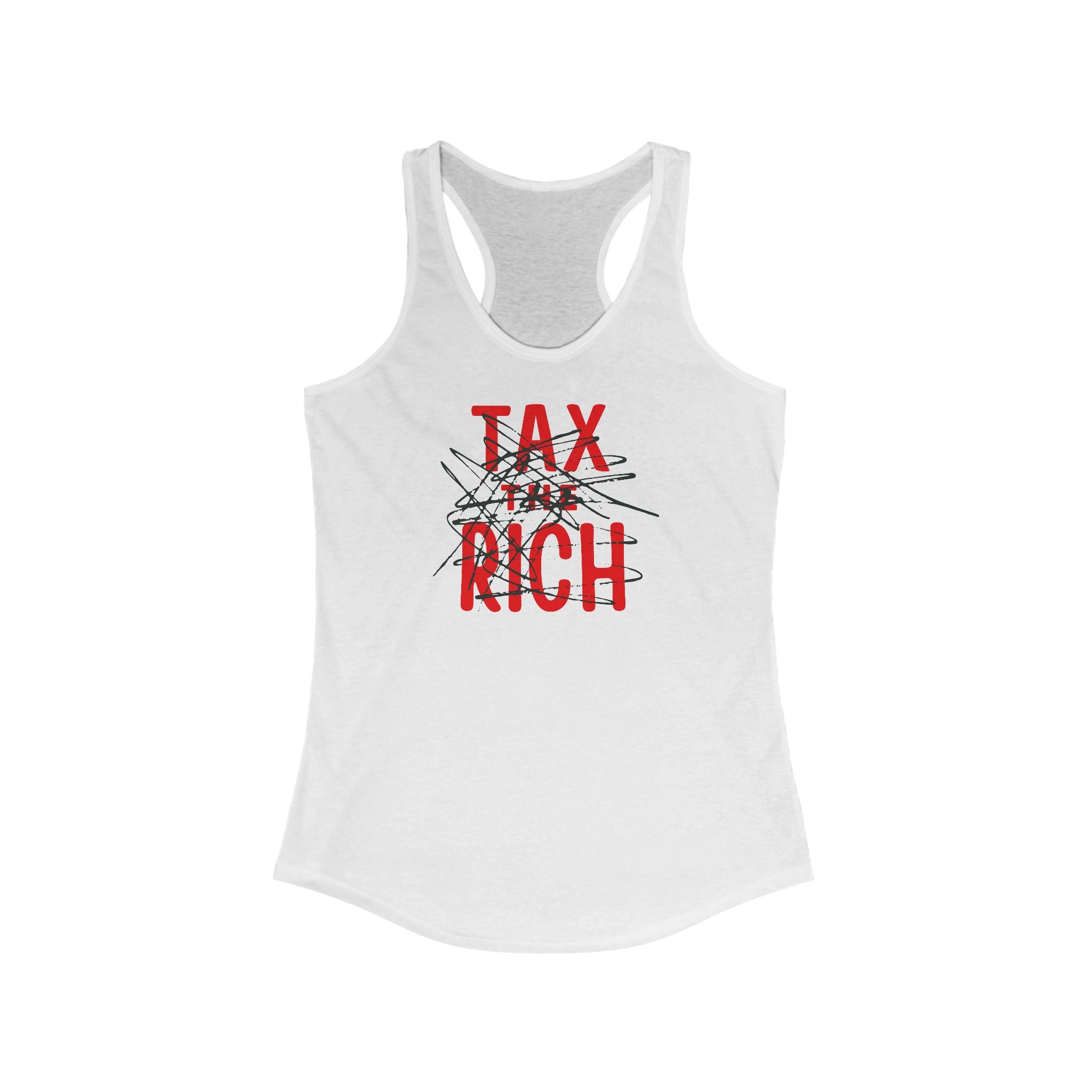 Fix The Money / Womens Racerback Tank Top  The Orange Habit | Bitcoin Clothing & Apparel.