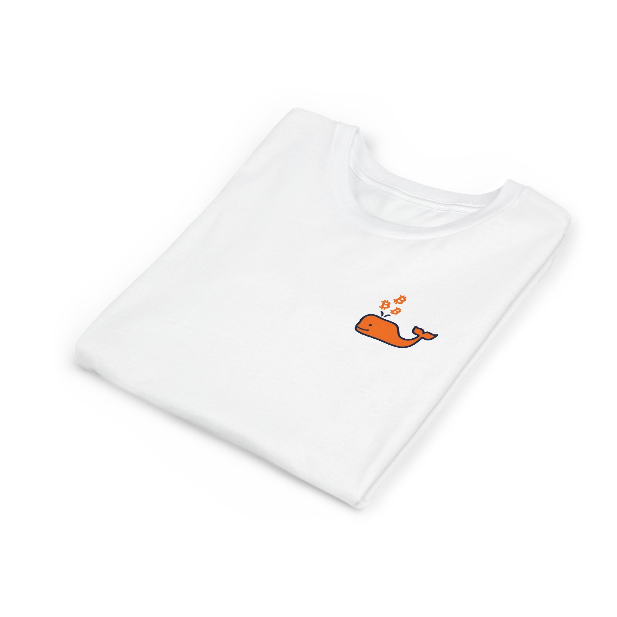 Bitcoin Whale / Orange Kids T-Shirt  The Orange Habit | Bitcoin Clothing & Apparel.