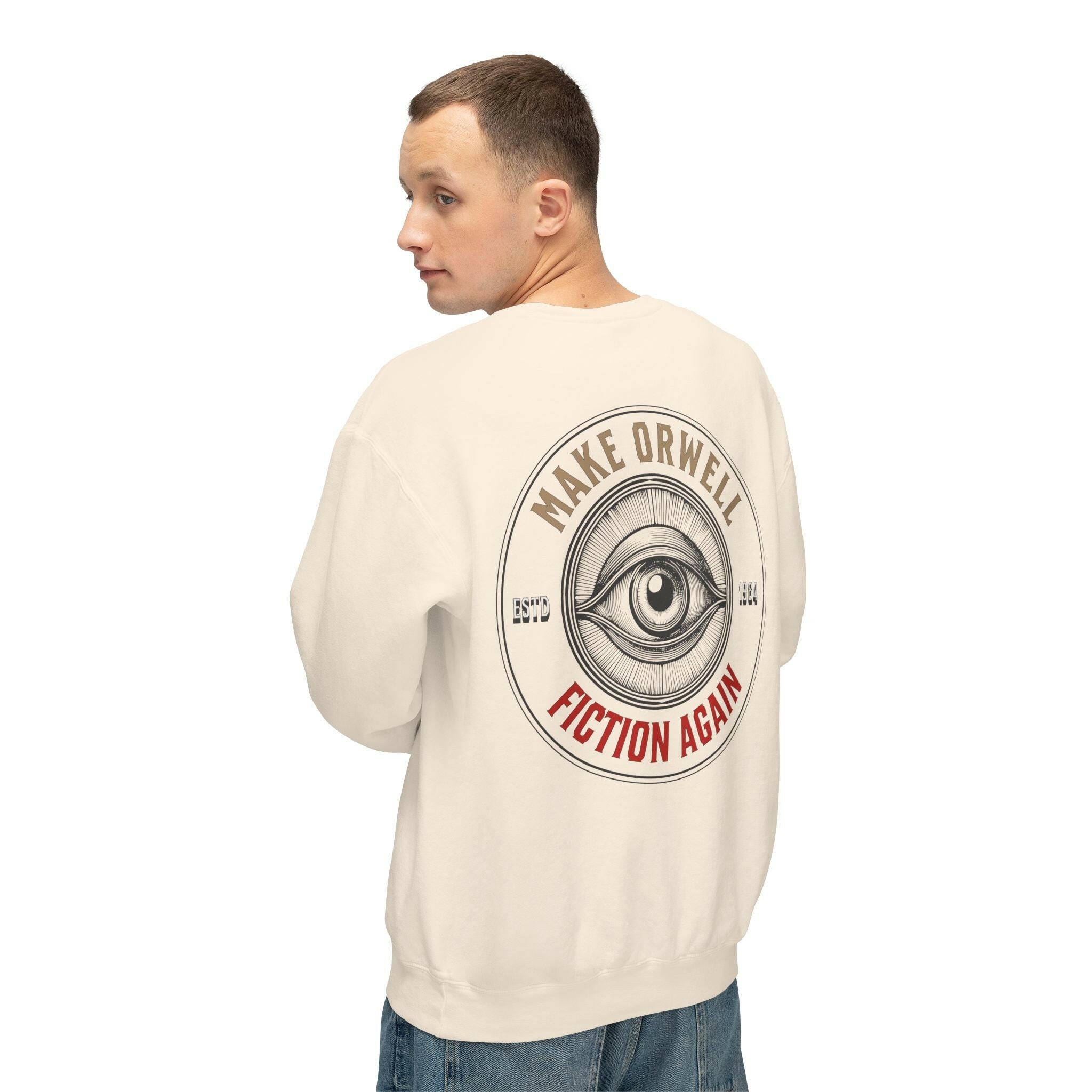1984 / Lightweight Bitcoin Sweatshirt - SVRN_T - The Orange Habit