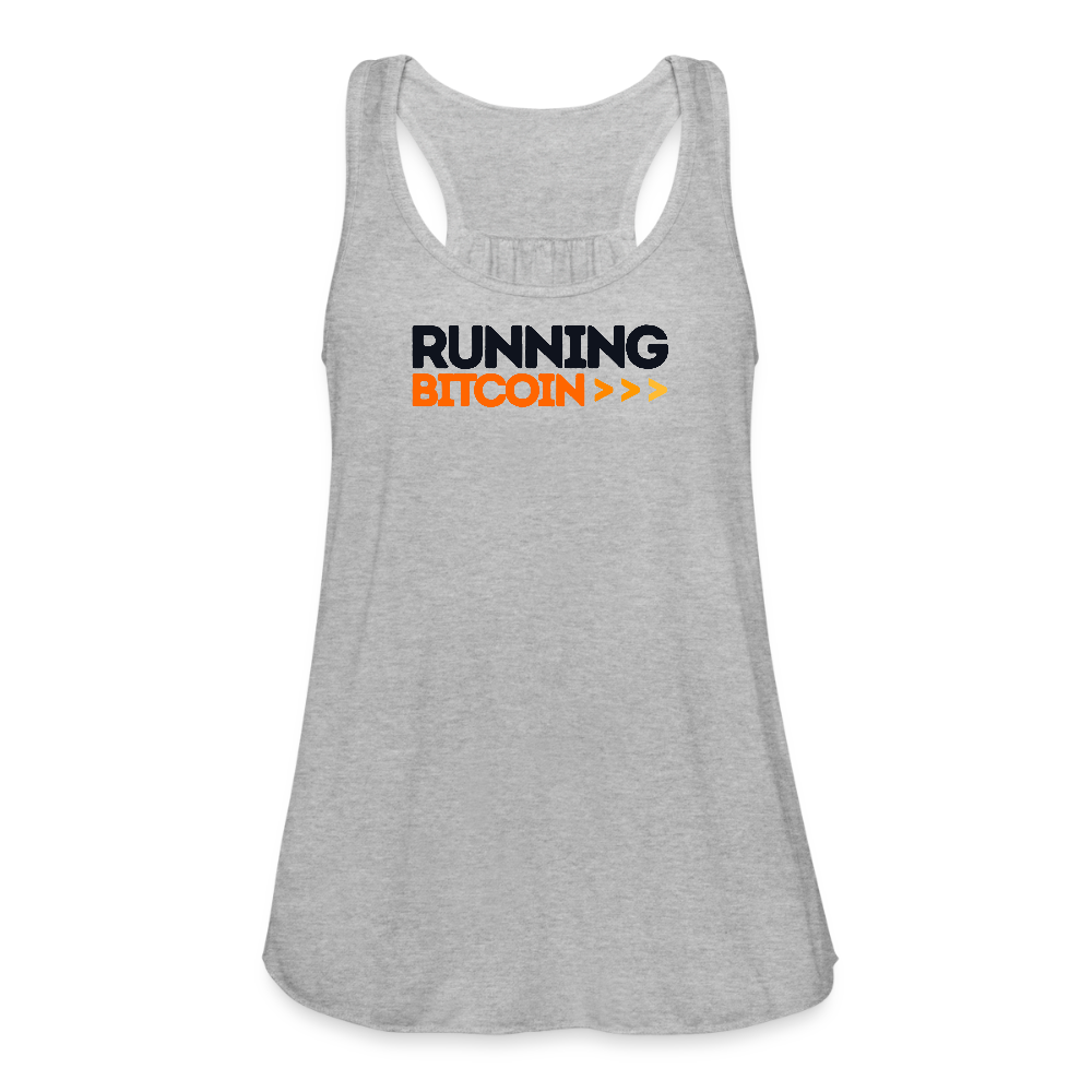 Running Bitcoin / Womens Flowy Tank Top  The Orange Habit | Bitcoin Clothing & Apparel.