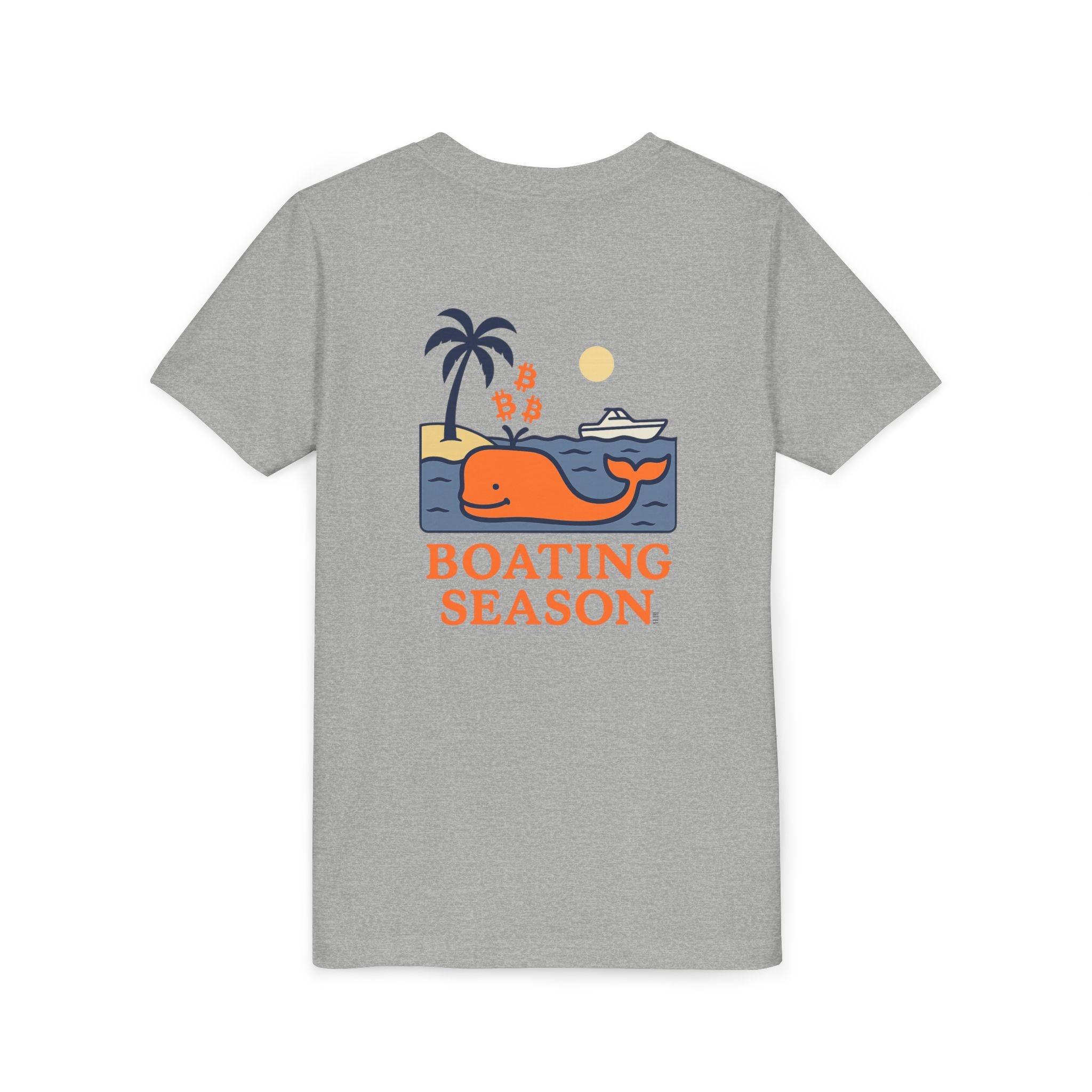 Bitcoin Whale / Orange Kids T-Shirt