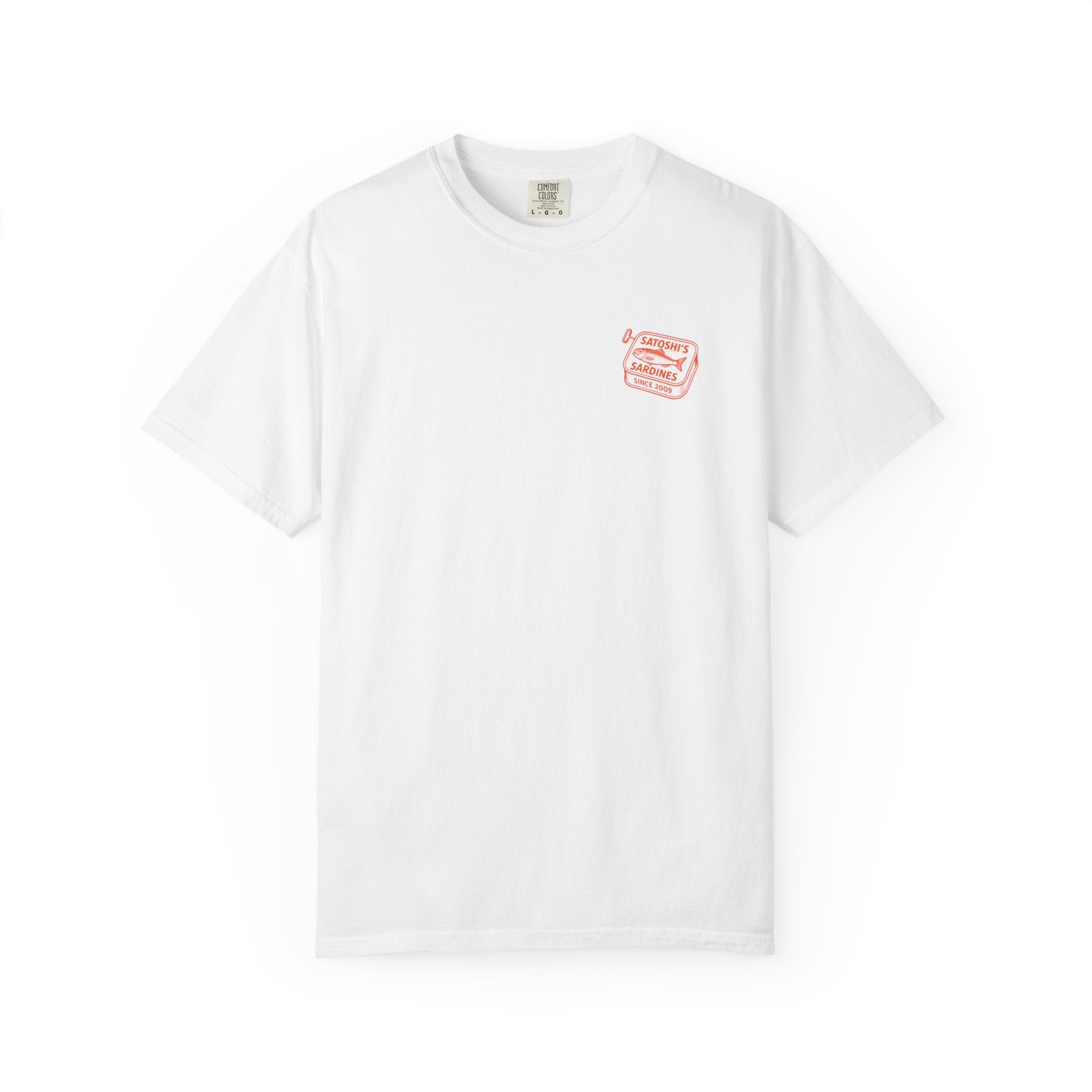 Satoshi's Sardines / Bitcoin T-Shirt Printify The Orange Habit.