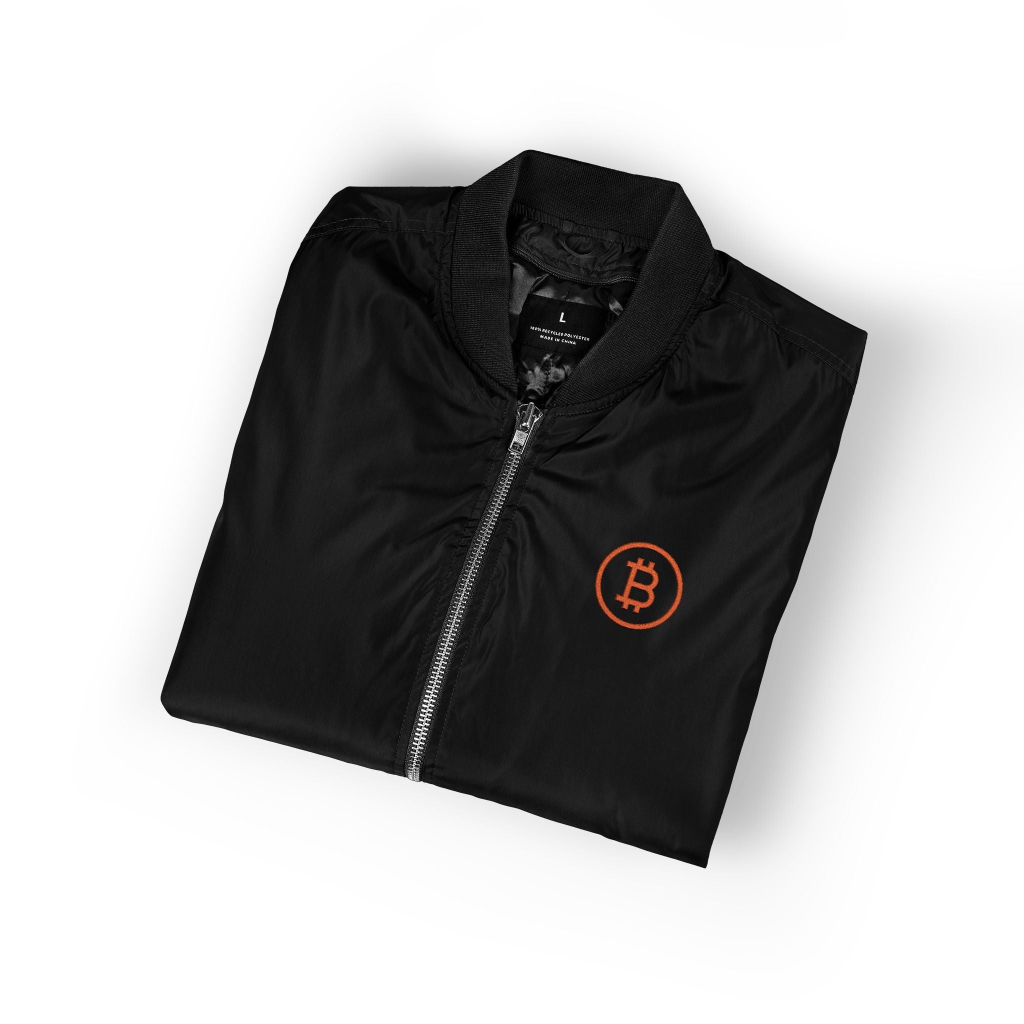 Branded / Embroidered Bomber Jacket - The Orange Habit