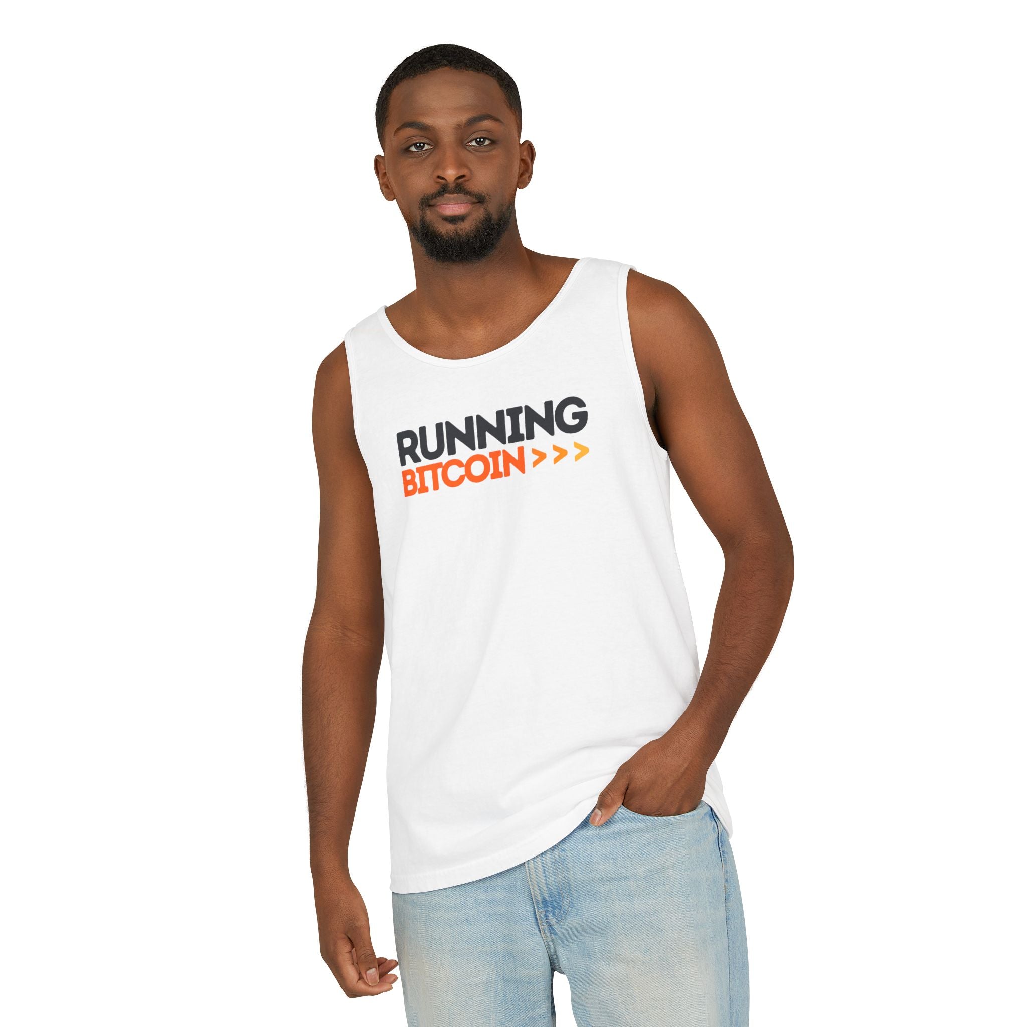 Running Bitcoin / Tank Top - The Orange Habit