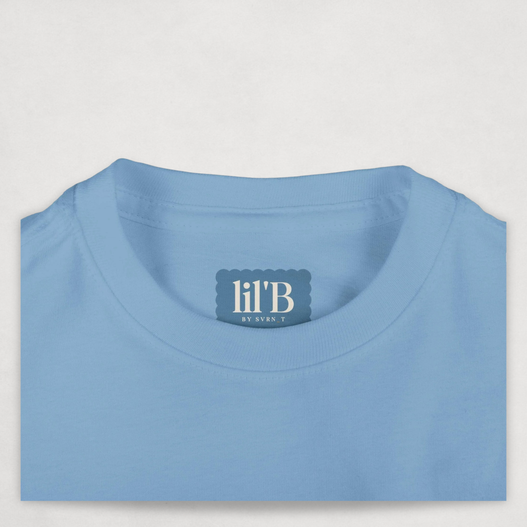Blue Bitcoin Tee for Infants close up - Bearish Collection