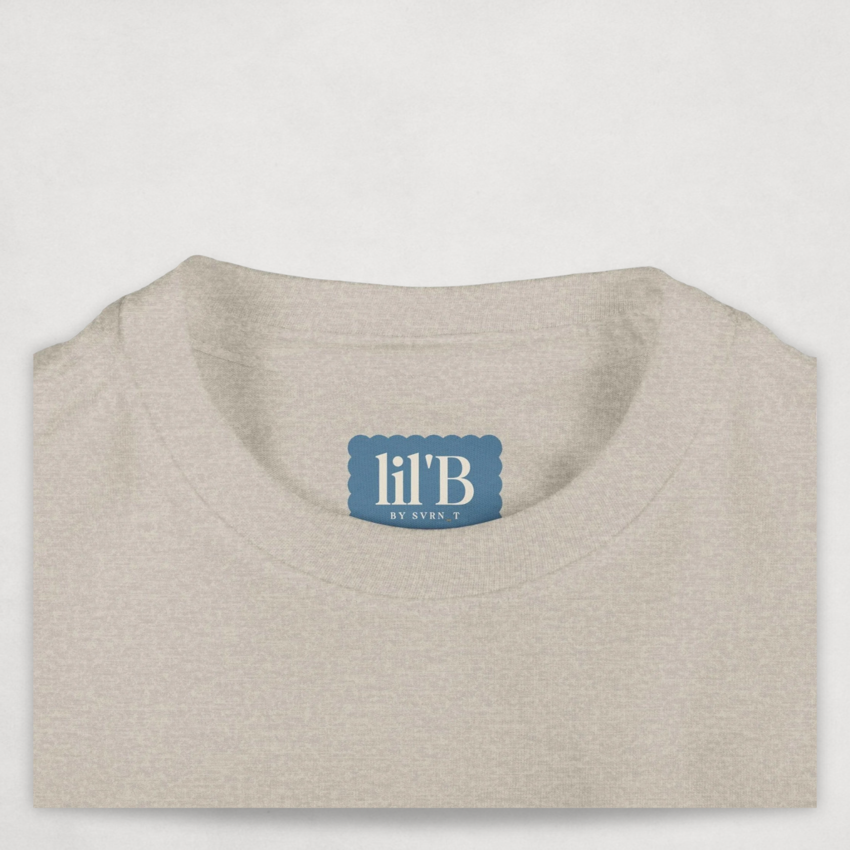 Natural Heather Bitcoin Tee for Infants by lil'B from the Bearish Collection - close up