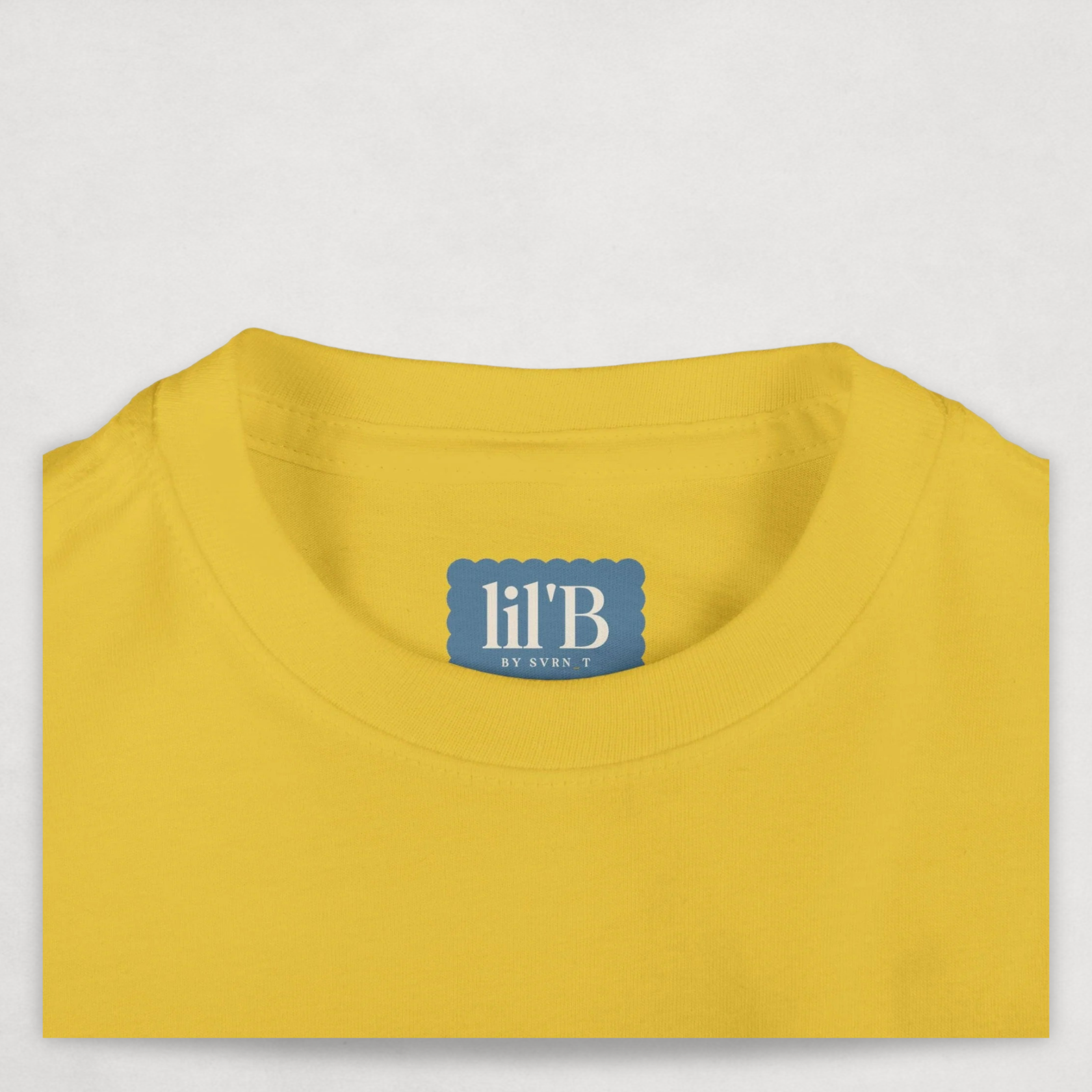 Yellow Bitcoin Tee for Infants by lil'B from the Bearish Collection - close up