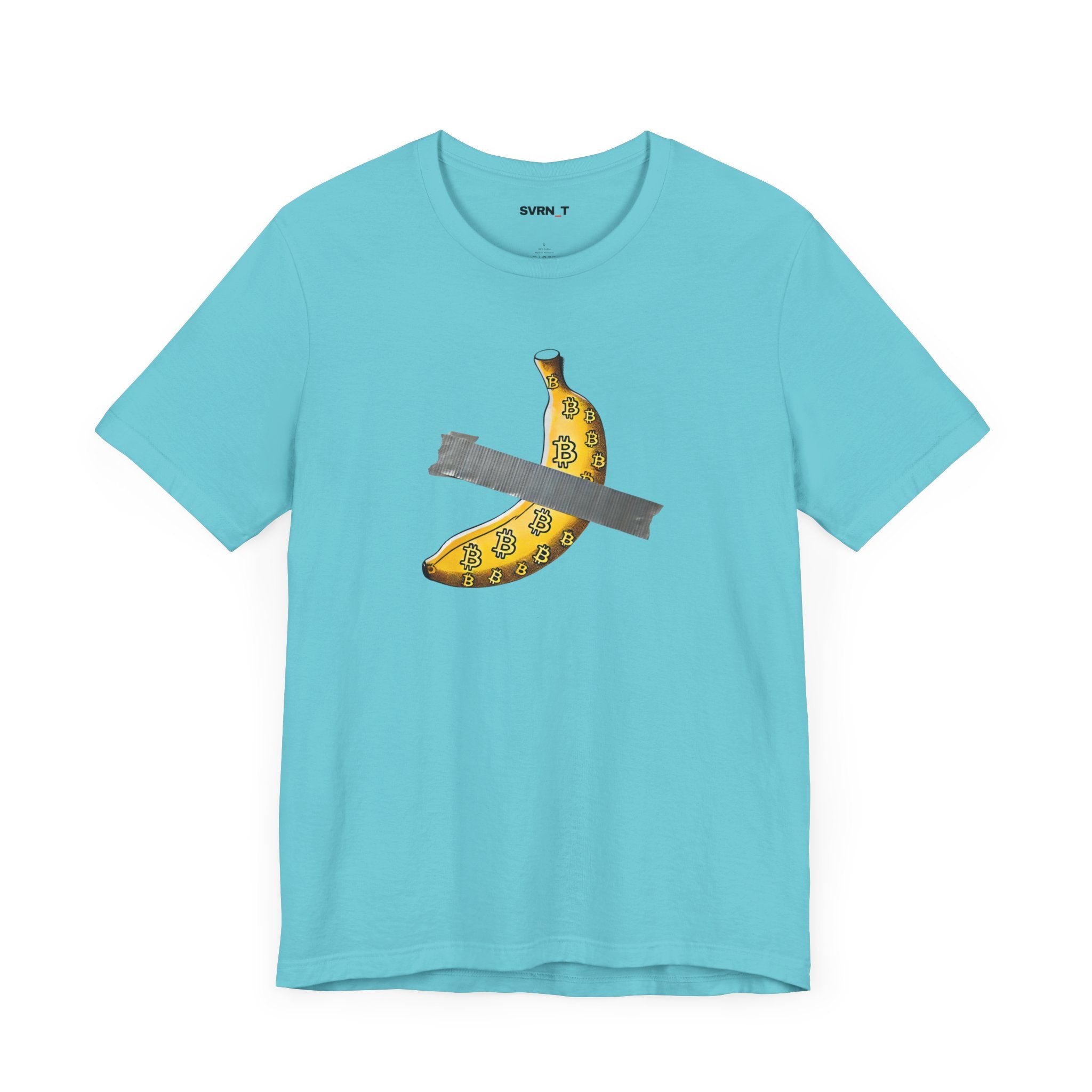 Bitcoin Banana T-Shirt in Aqua | The Orange Habit