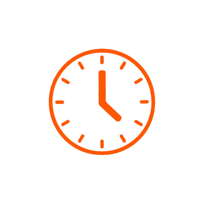 Bitcoin clocks - orange clock icon | The Orange Habit Bitcoin Home Decor