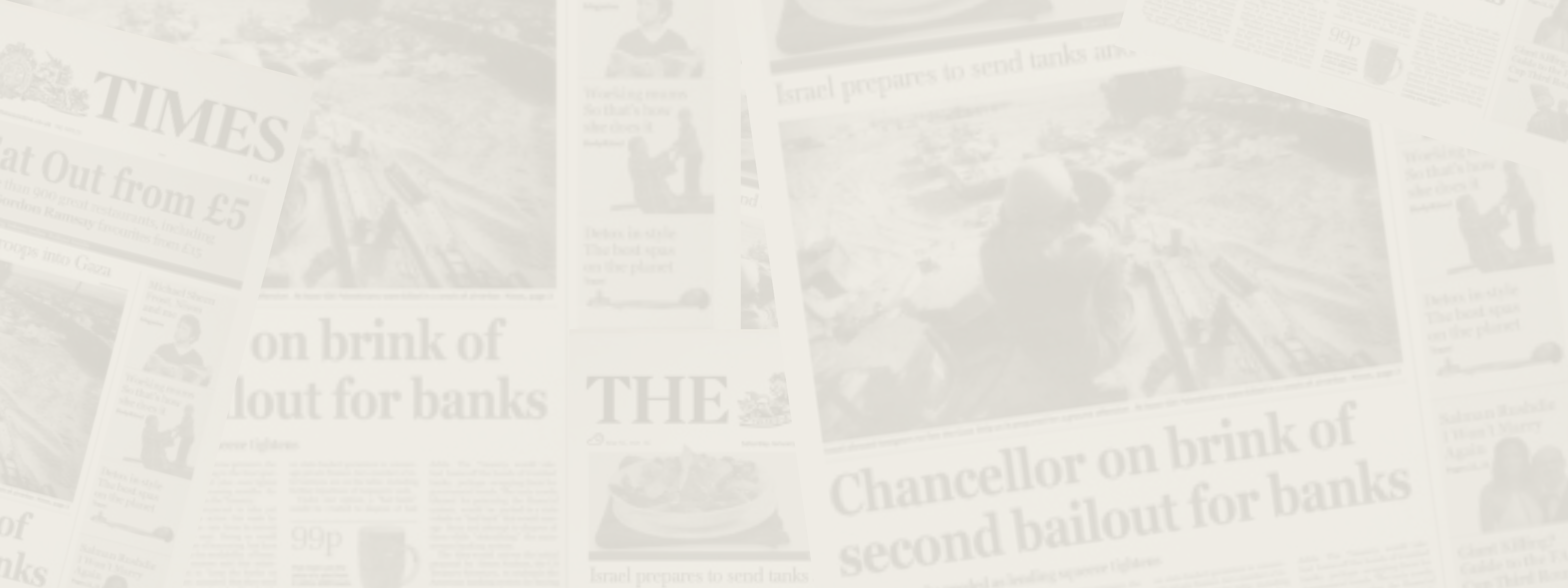 Bitcoin Fitted Hats at The Orange Habit - image of chancellor on the brink of second bailout for banks newspaper banner image