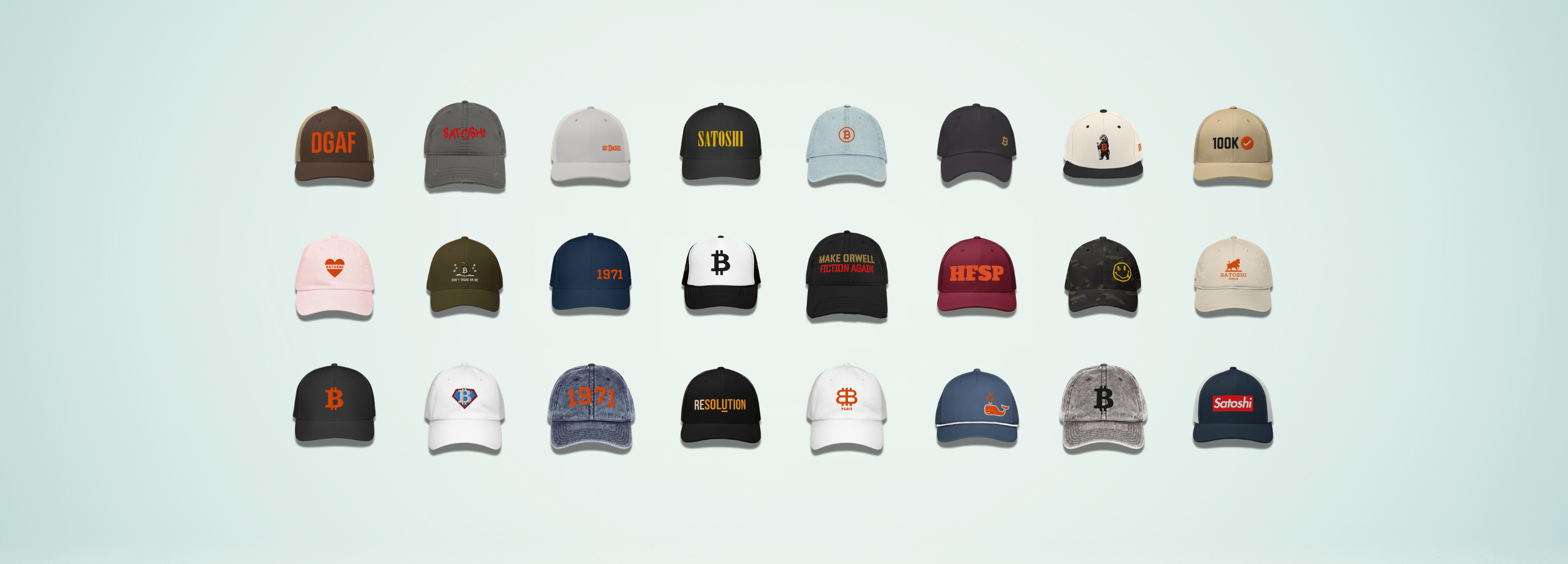 Bitcoin_Hats_by_SVRN_T_and_Nikki_Nakamoto_at_The_Orange_Habit_Banner