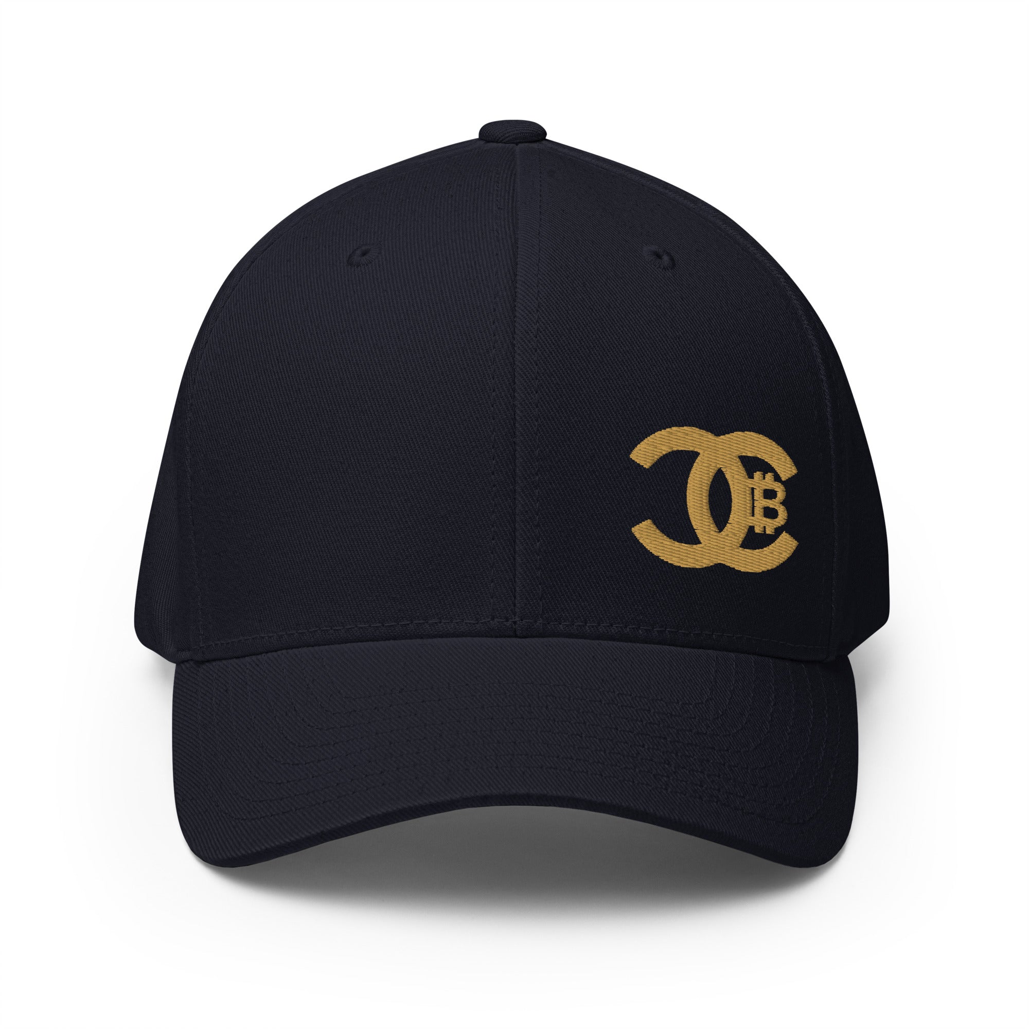 CC Designer Fitted Bitcoin Hat | The Orange Habit