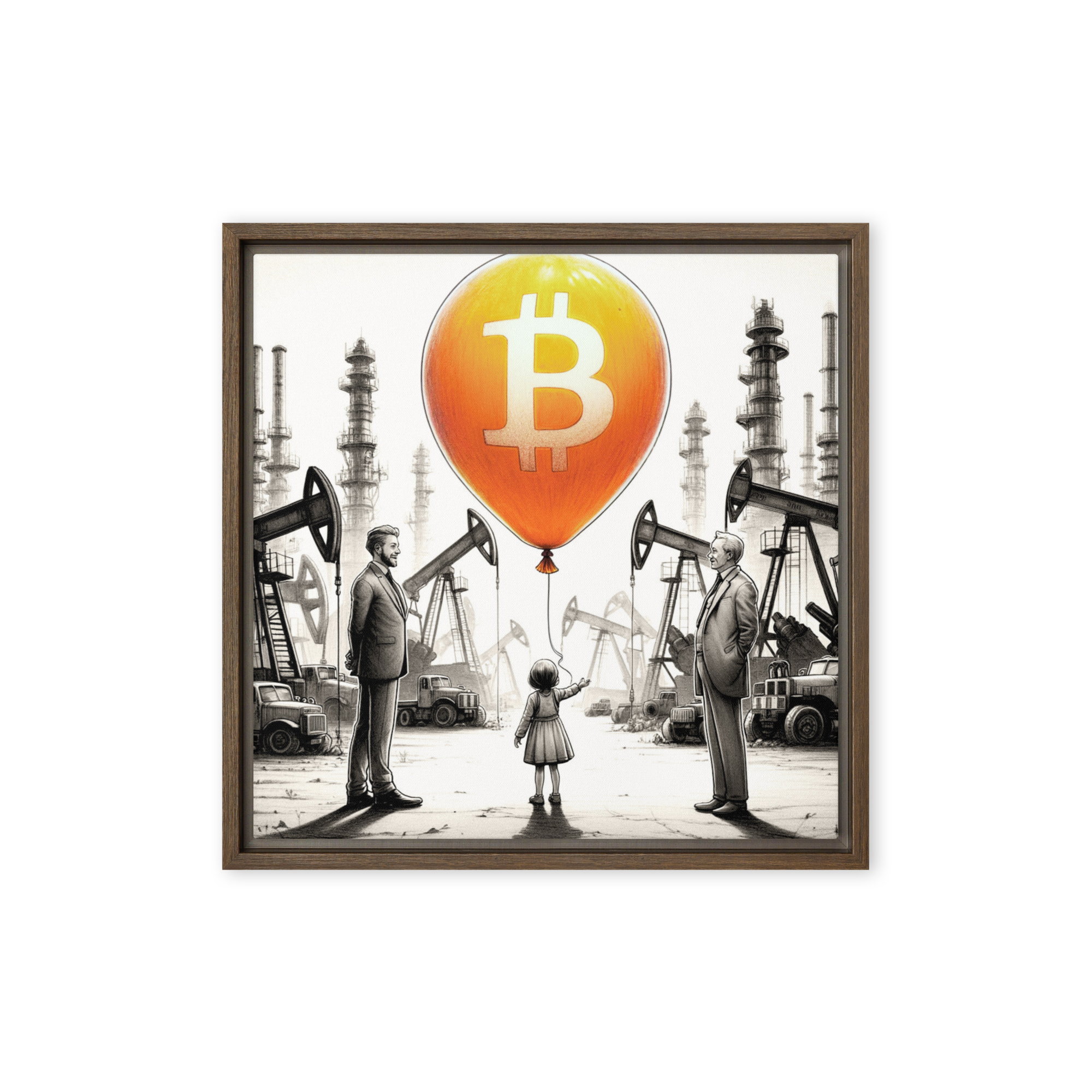 Energy Reimagined, Bitcoin Art by Humble | The Orange Habit