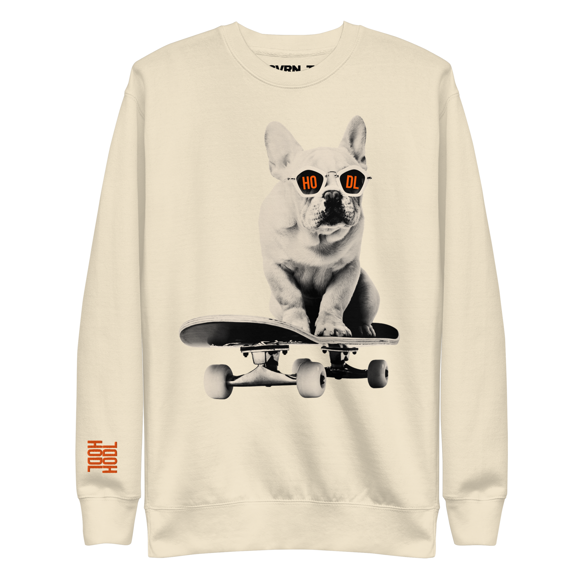 HODL DOG - Frenchie / Bitcoin Sweatshirt - SVRN_T - The Orange Habit