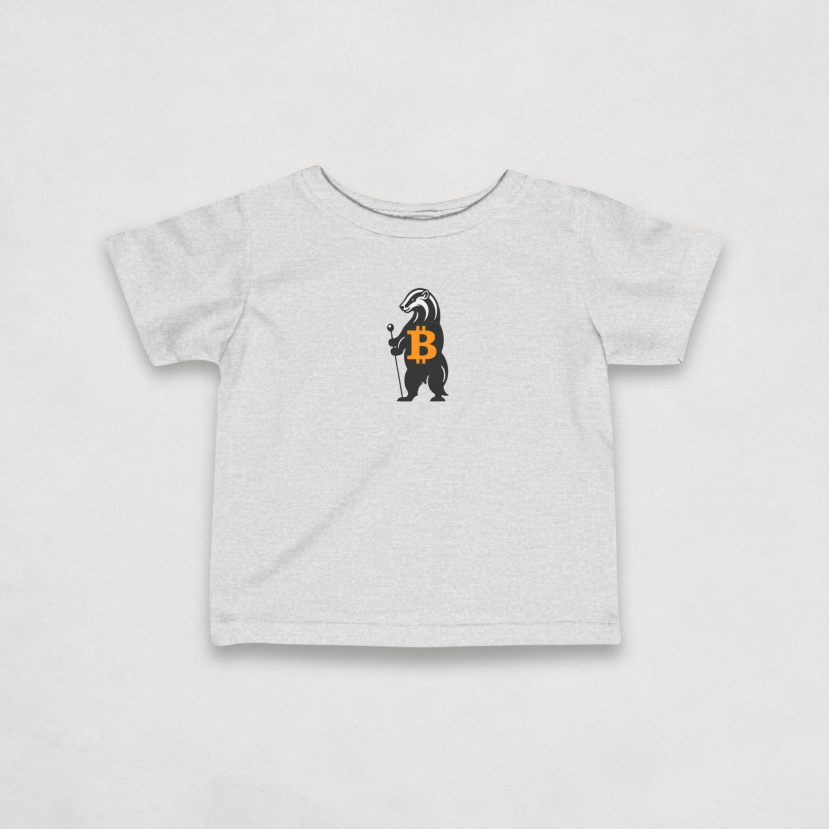 Heather Grey Bitcoin Tee for Infants - Honey Badger Collection by lil'B