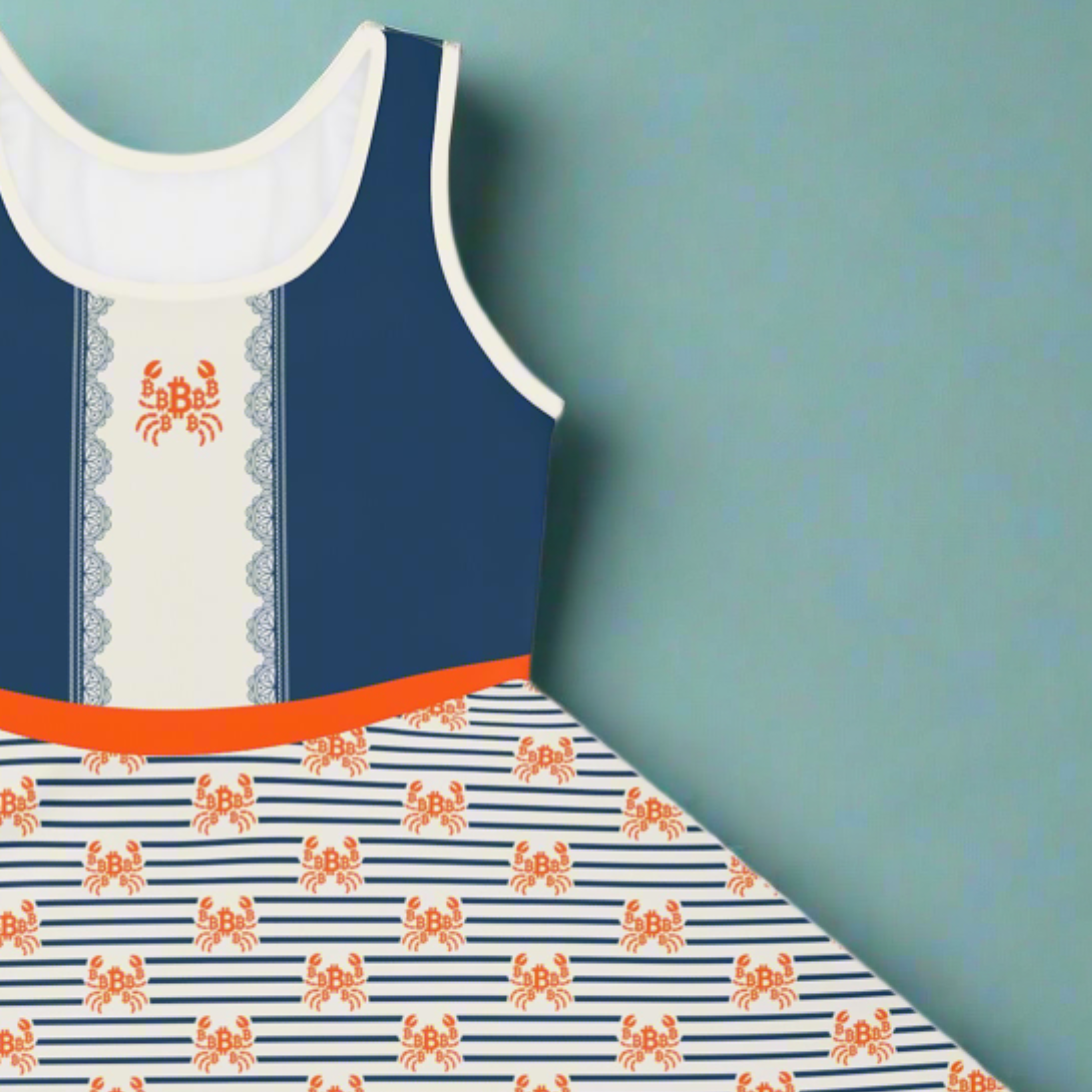 Crab B / Nautical Sundress - The Orange Habit