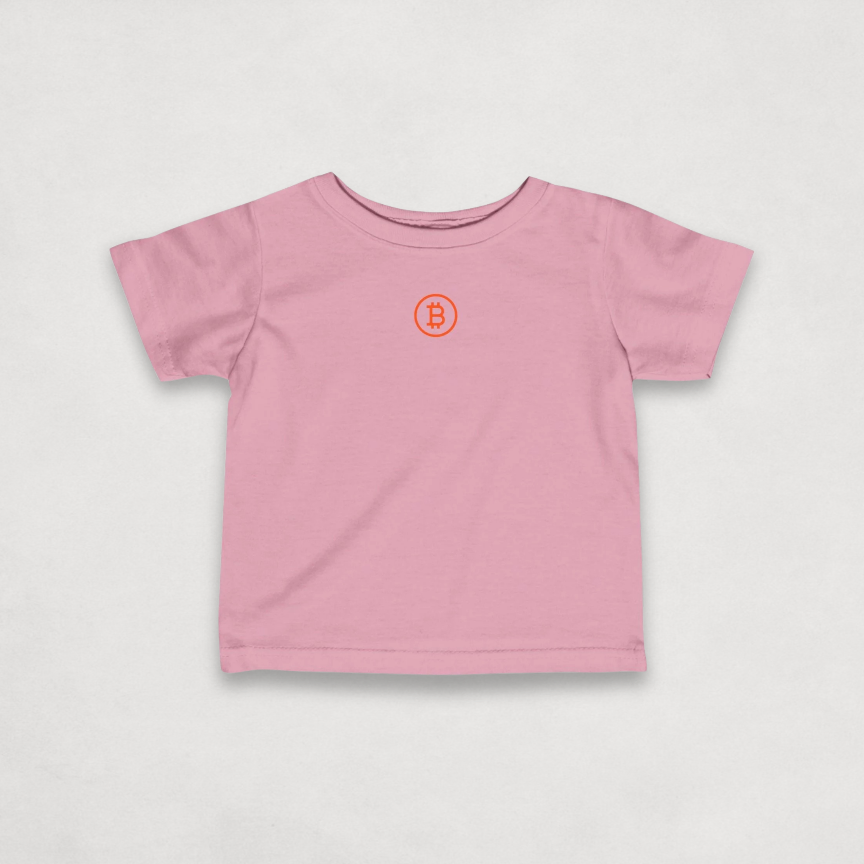 Pink Bitcoin Tee for Infants by lil'B from the Branded Collection