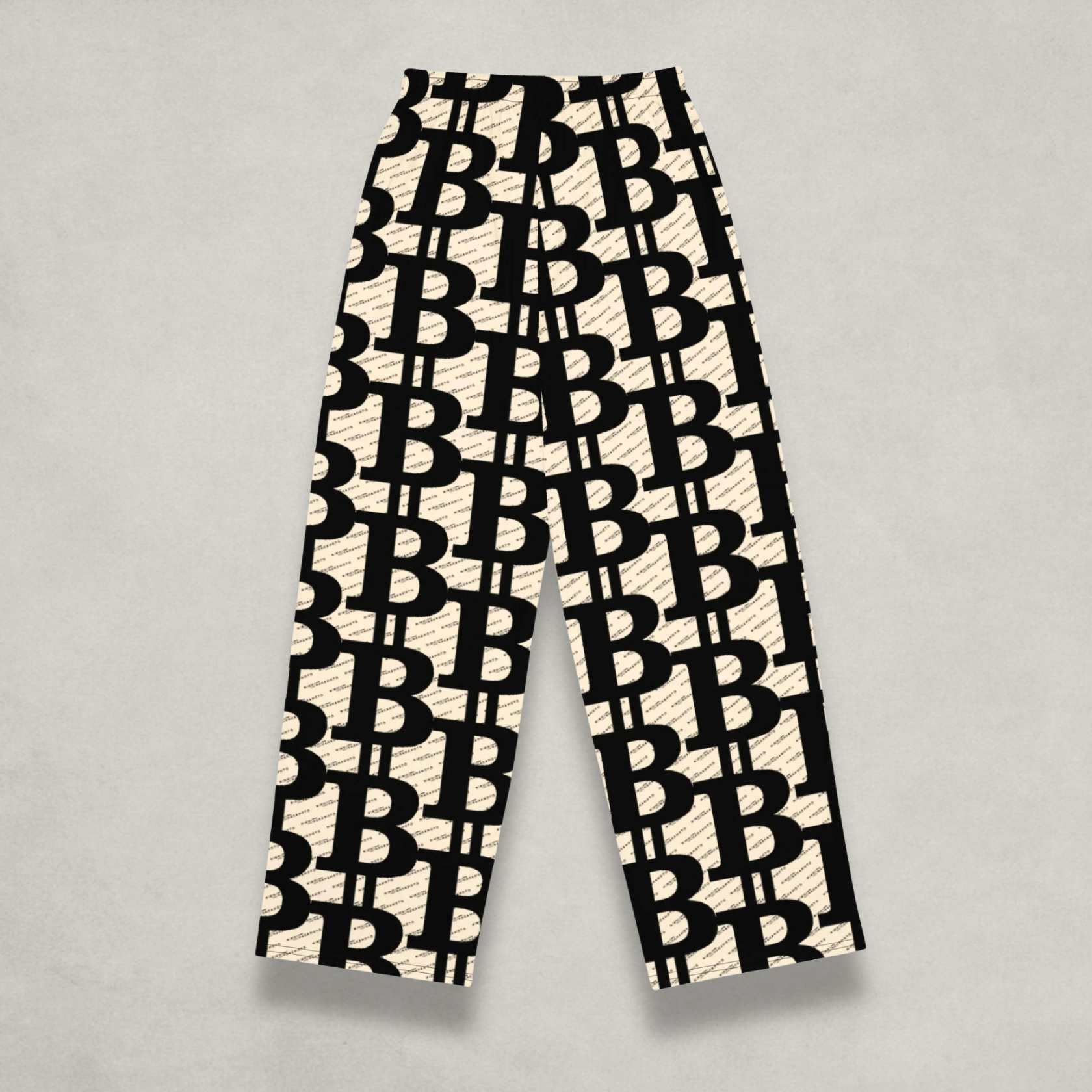 Back of the Womens Bitcoin Pants from The B Collection by Nikki Nakamoto 