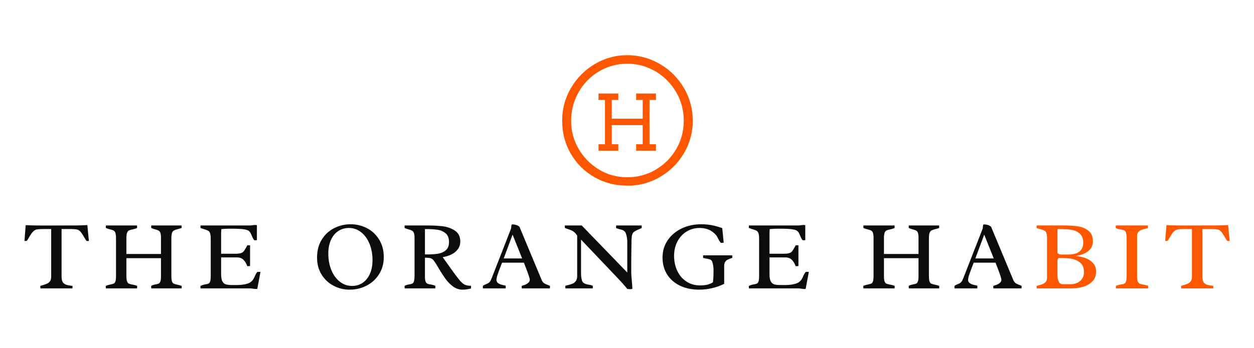 The Orange Habit Bitcoin Clothing, Bitcoin Merch, and Apparel home page logo