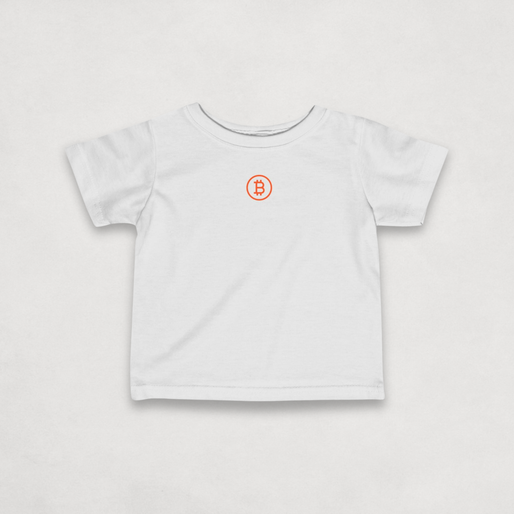 White Bitcoin Tee for Infants from the Branded Collection by lil'B