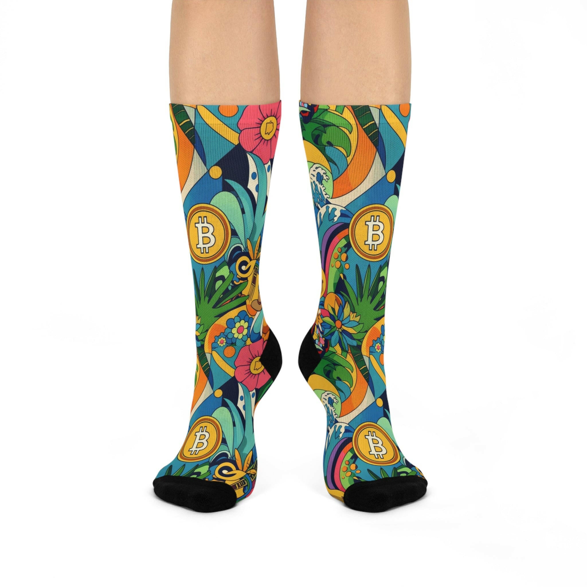 Bitcoin Socks / ALOHA SATOSHI - SVRN_T - The Orange Habit