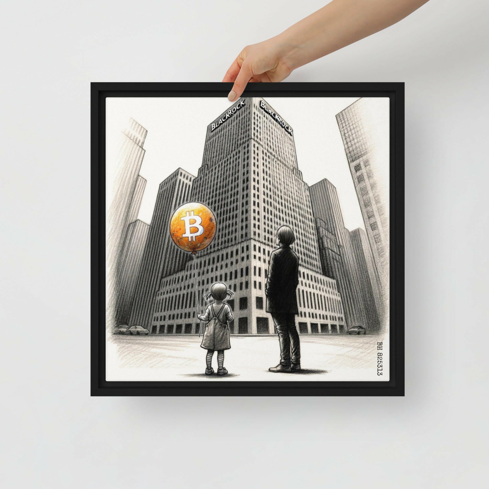 Bitcoin Art / The Unknown - Orange Habit Home - The Orange Habit