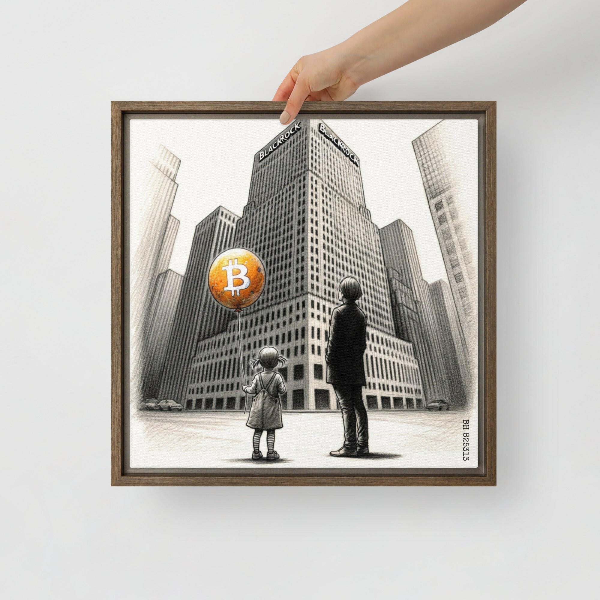 Bitcoin Art / The Unknown - Orange Habit Home - The Orange Habit