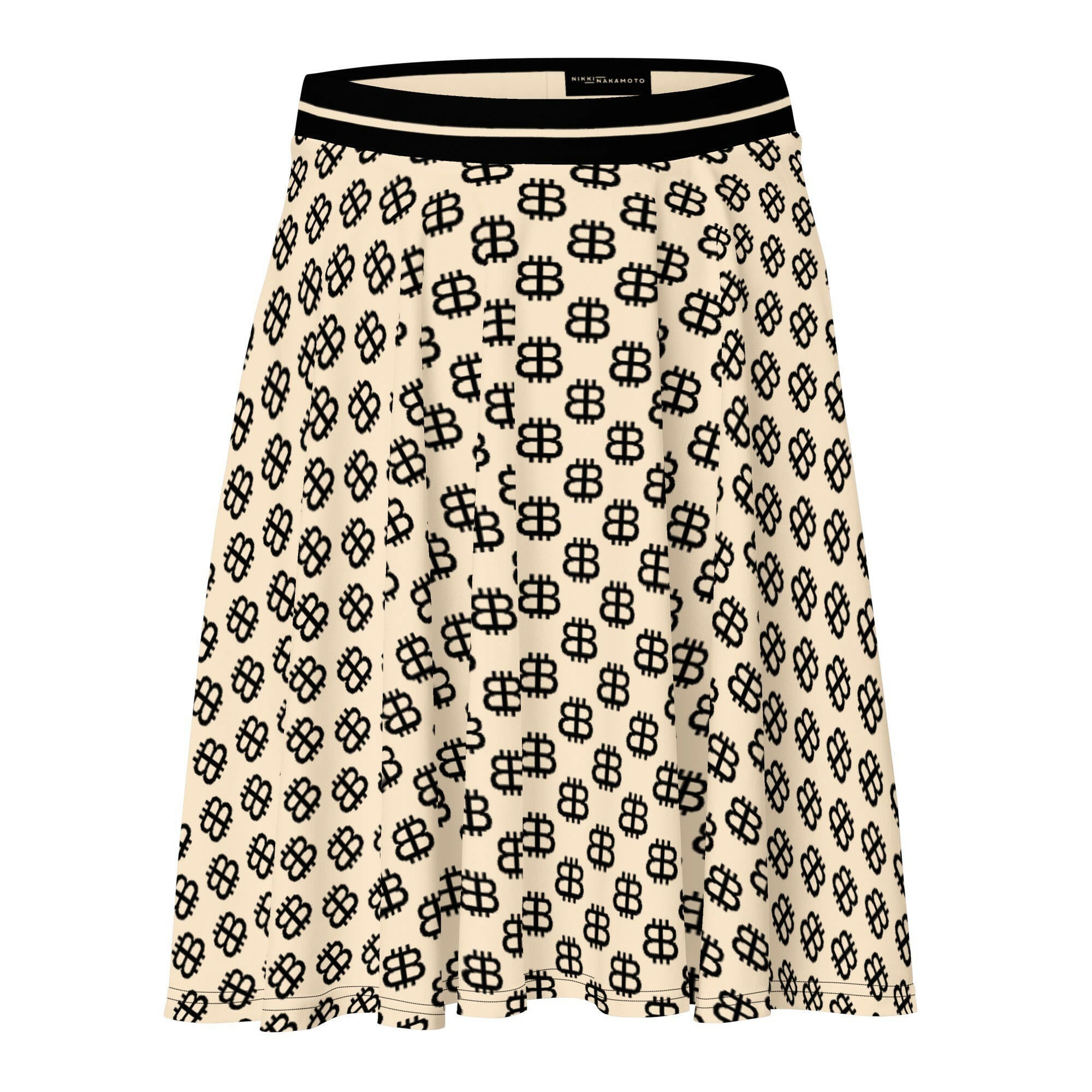 Bitcoin Skirt / BITCOIN PARIS - Nikki Nakamoto - The Orange Habit