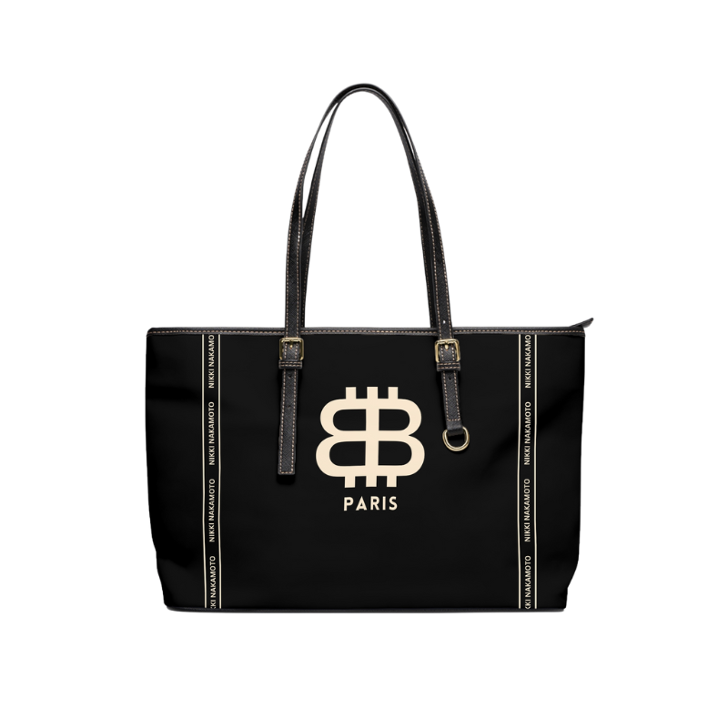 BITCOIN PARIS / Black Purse - Nikki Nakamoto Bags - The Orange Habit