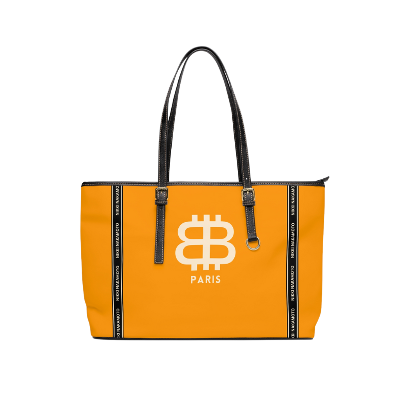 BITCOIN PARIS / Orange Purse - Nikki Nakamoto Bags - The Orange Habit