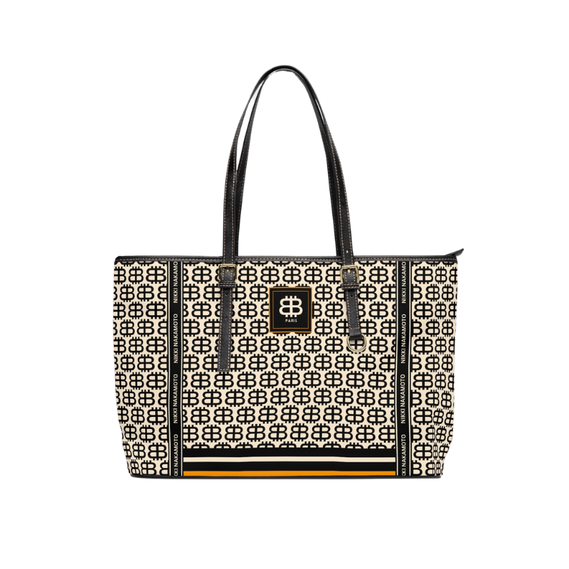 BITCOIN PARIS / Purse in Cream/Black - Nikki Nakamoto Bags - The Orange Habit