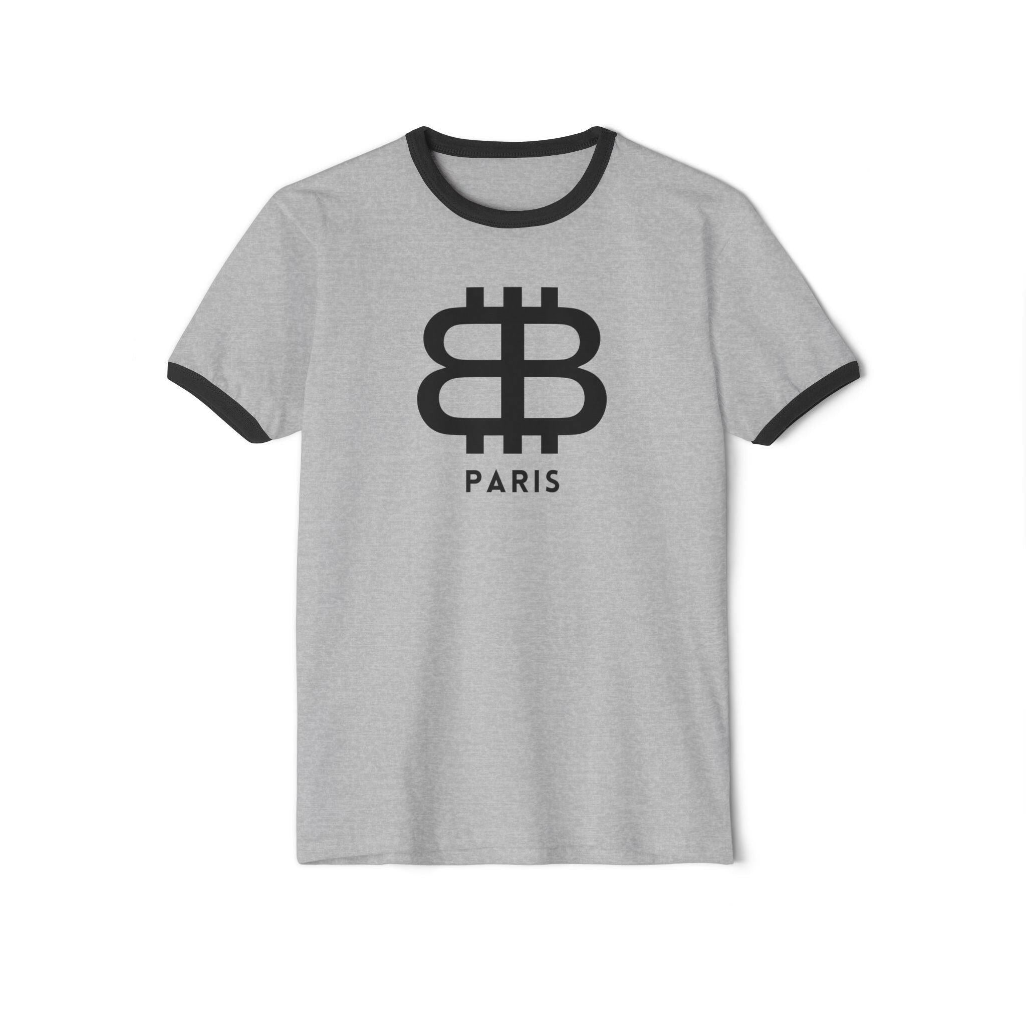 BITCOIN PARIS / Ringer T-Shirt - SVRN_T - The Orange Habit
