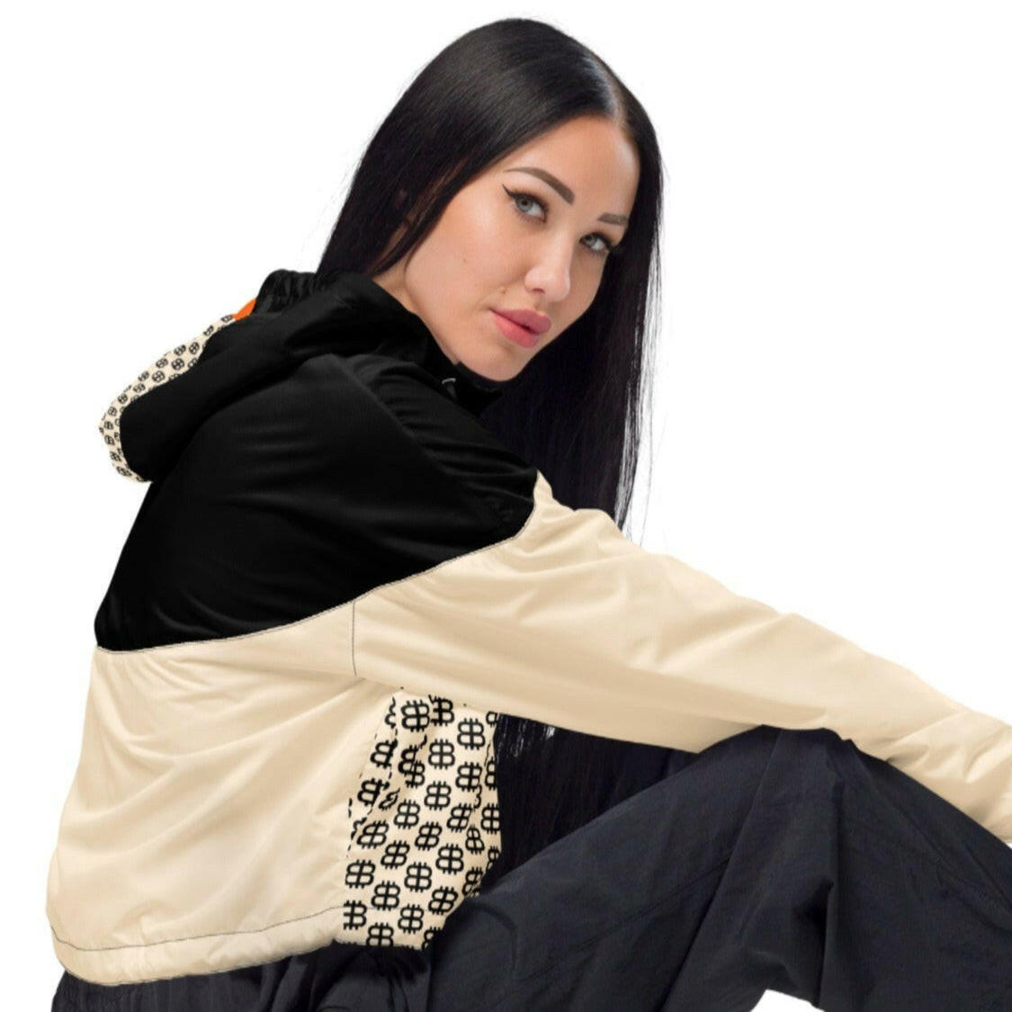 BITCOIN PARIS / Women's Windbreaker - Nikki Nakamoto - The Orange Habit