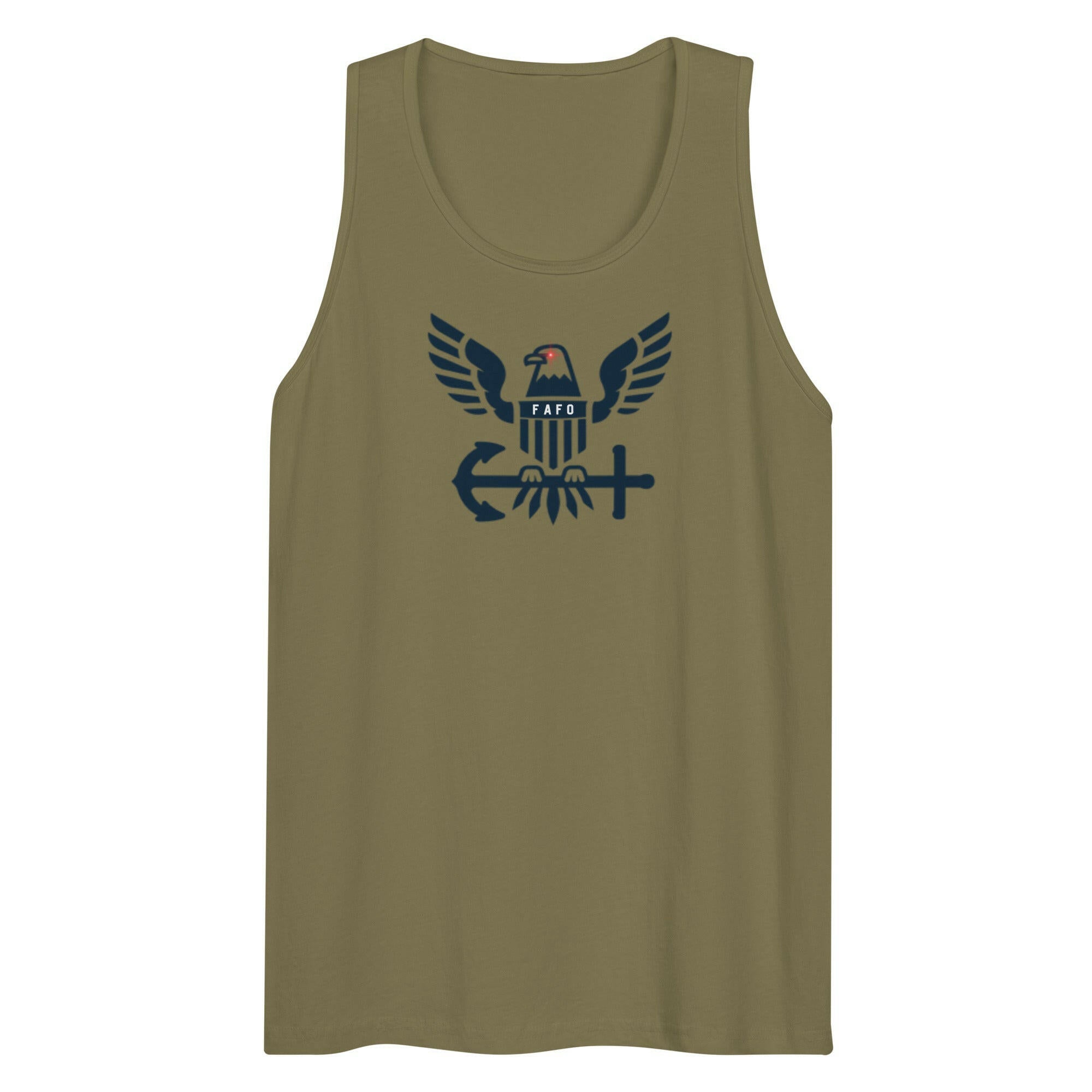 FAFO / Mens Bitcoin Tank Top - SVRN_T - The Orange Habit