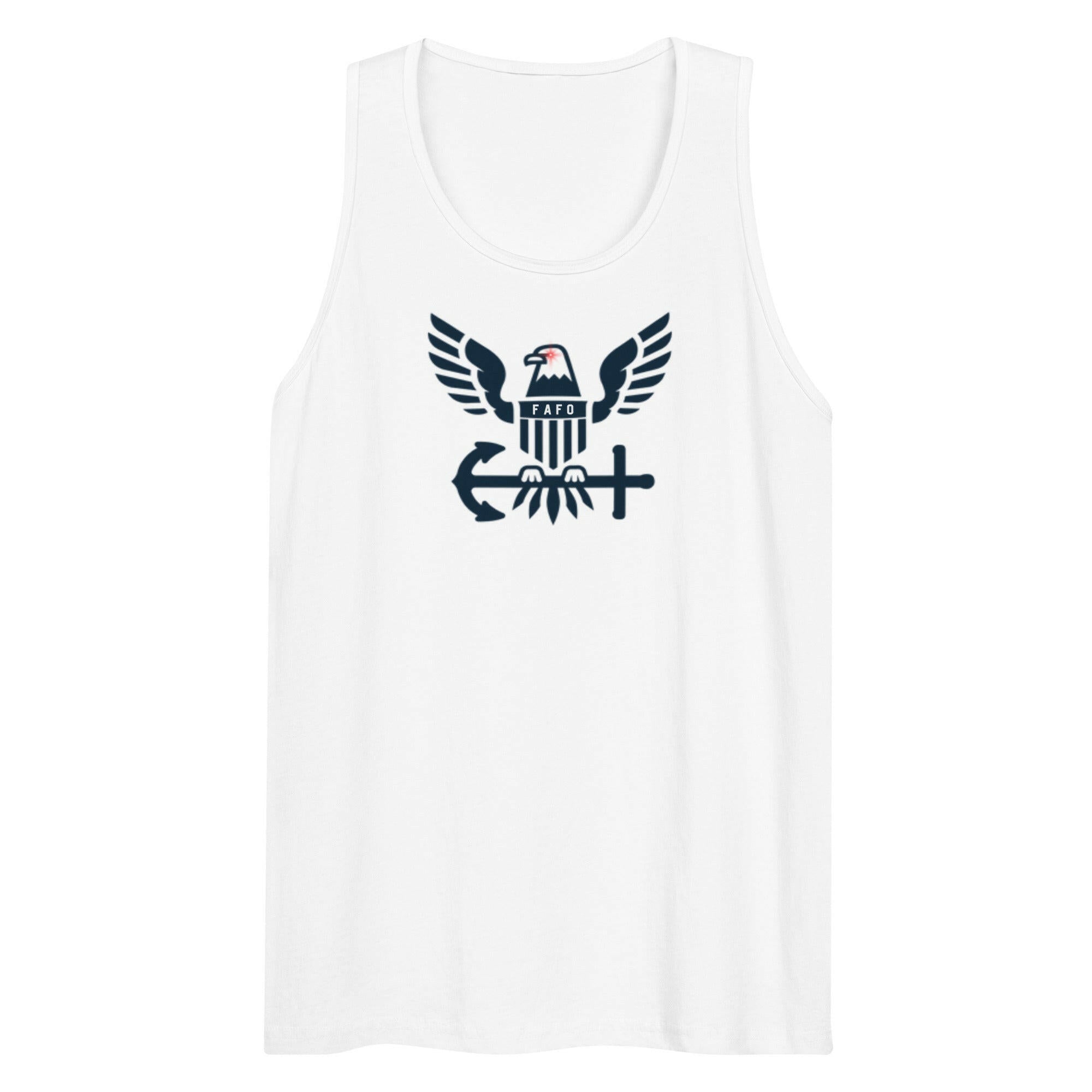 FAFO / Mens Bitcoin Tank Top - SVRN_T - The Orange Habit