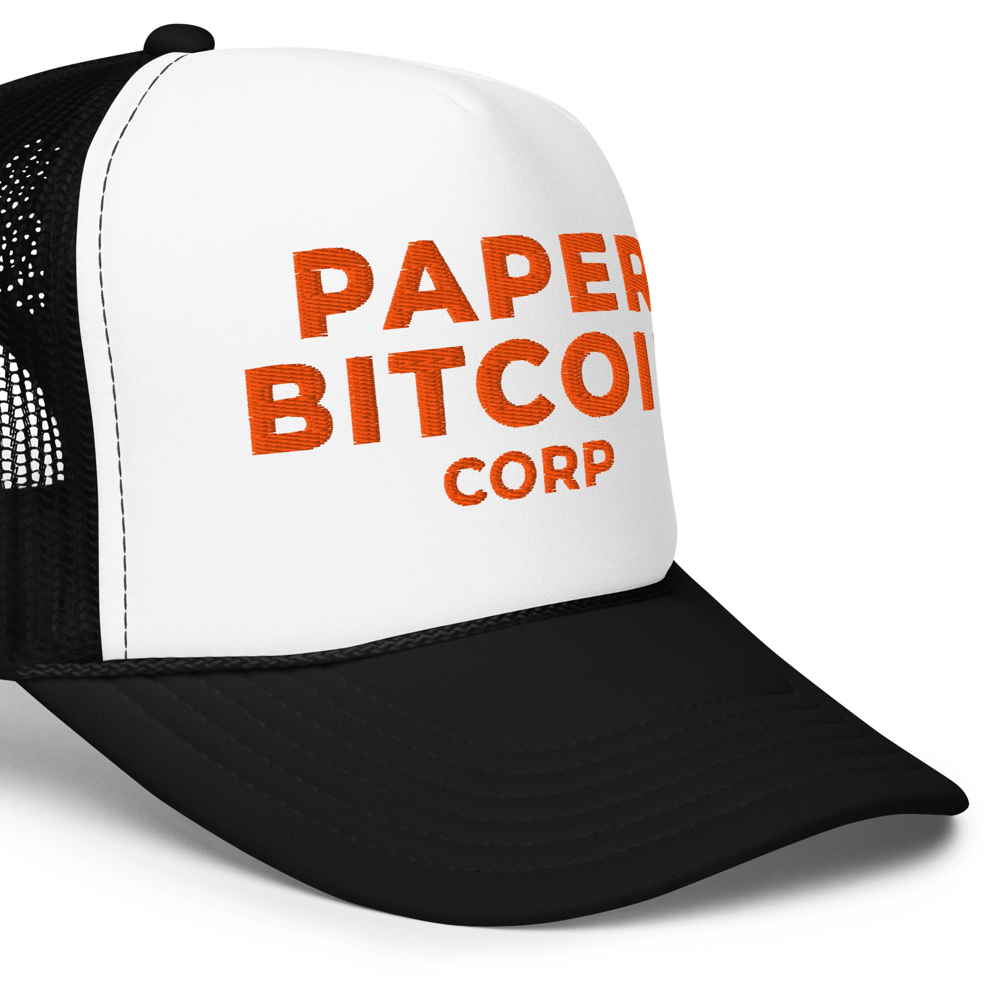 Paper Bitcoin Corp / Foam Trucker Hat - SVRN_T Hats - The Orange Habit